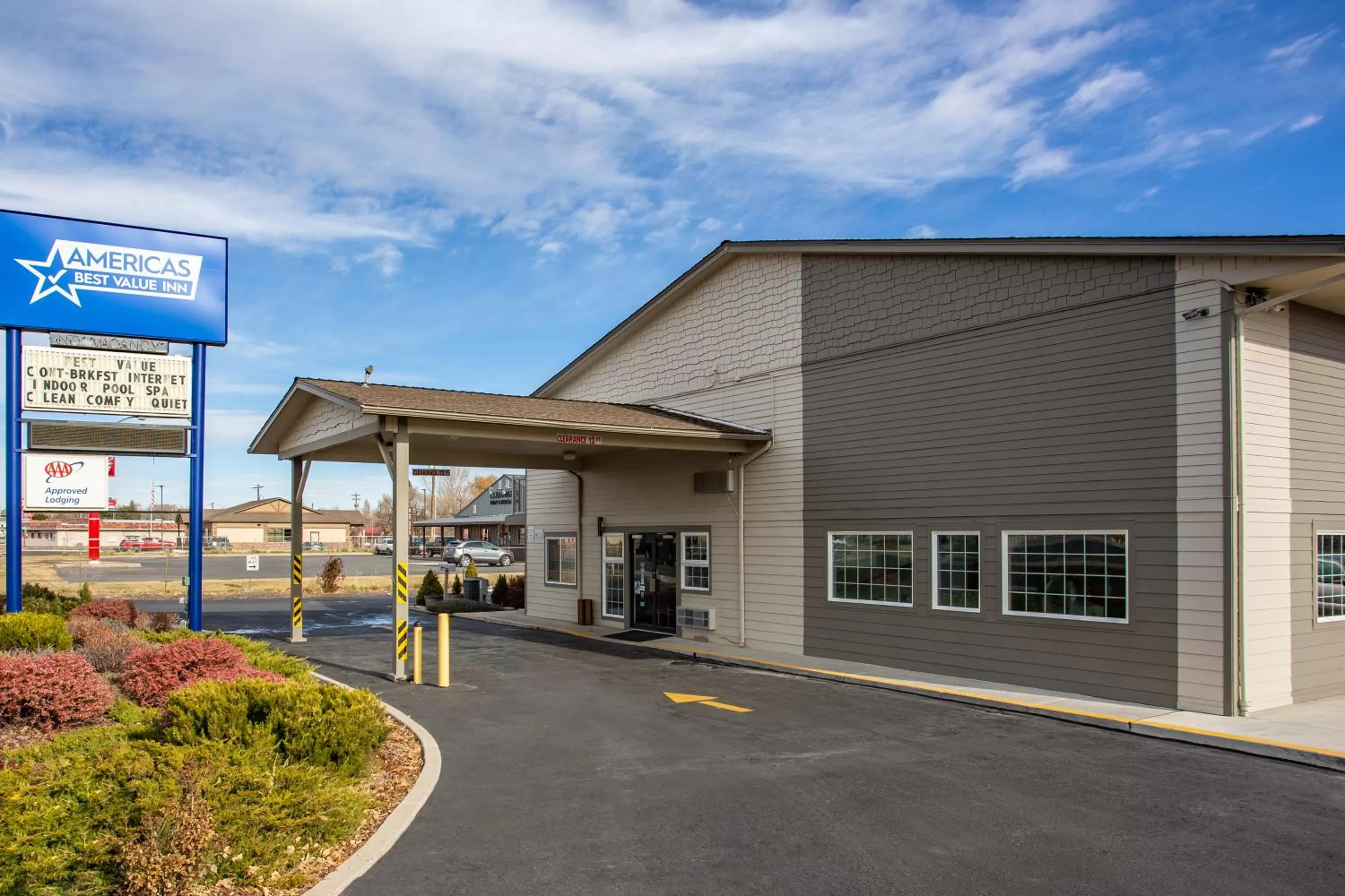 Property building in Americas Best Value Inn Burns