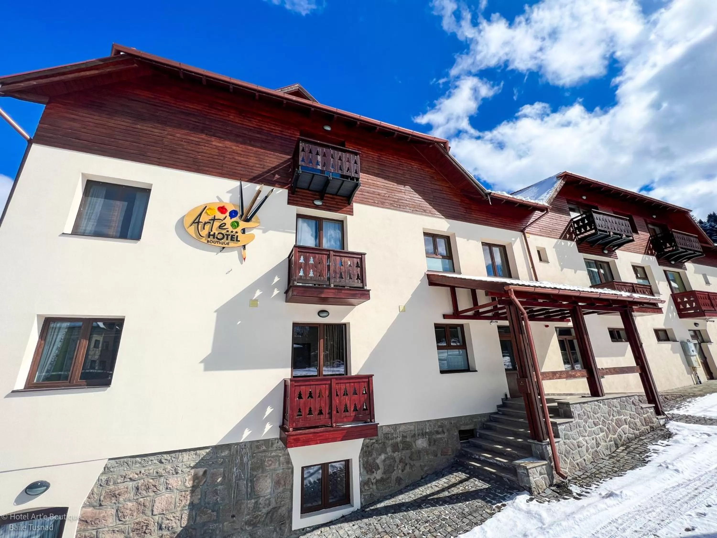 Property building, Winter in Art'e Boutique Hotel