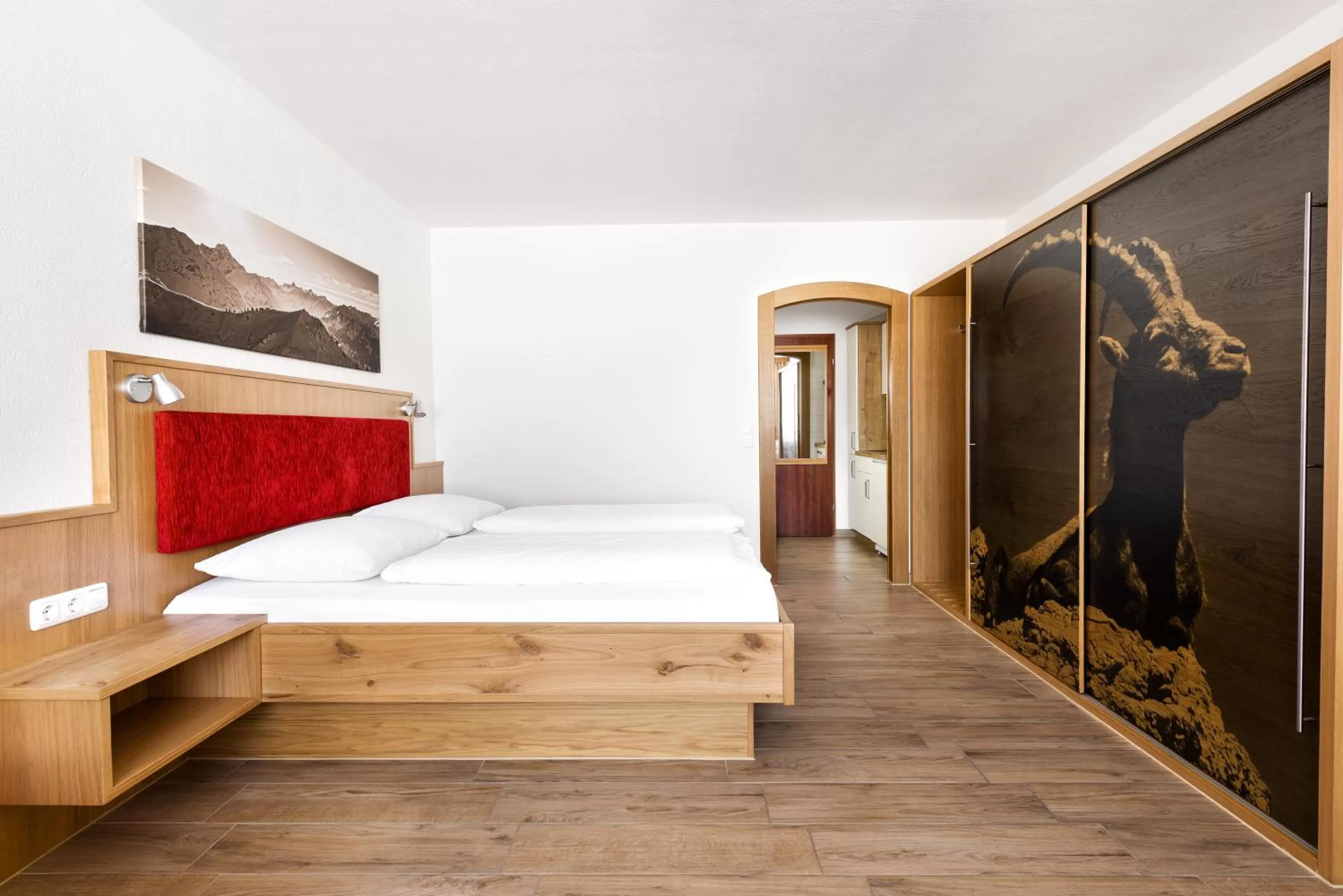 Photo of the whole room, Bed in Aparthotel Kleinwalsertal