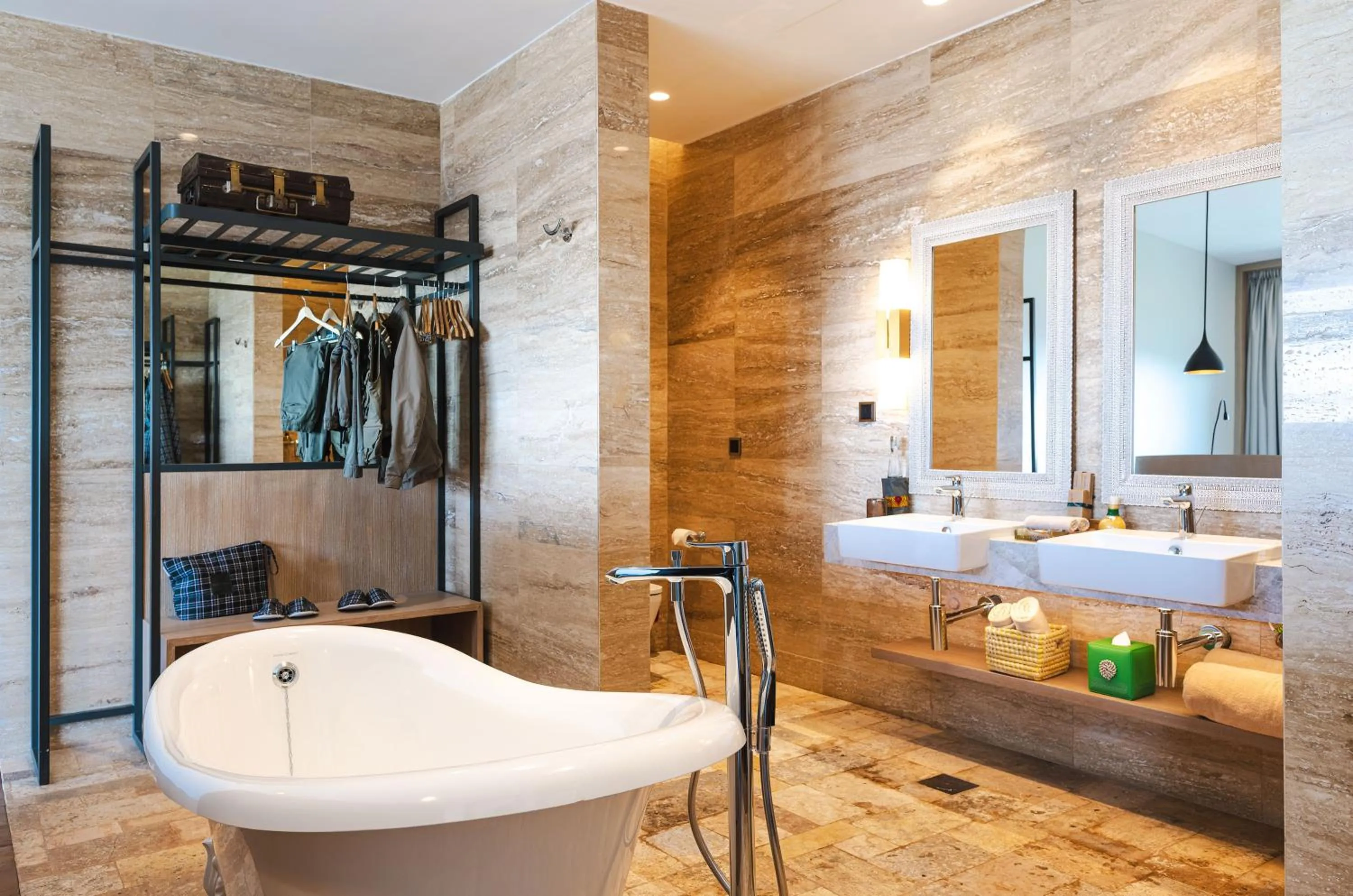 Bathroom, Bed in Ngorongoro Lodge member of Melia Collection - The Leading Hotels of the World