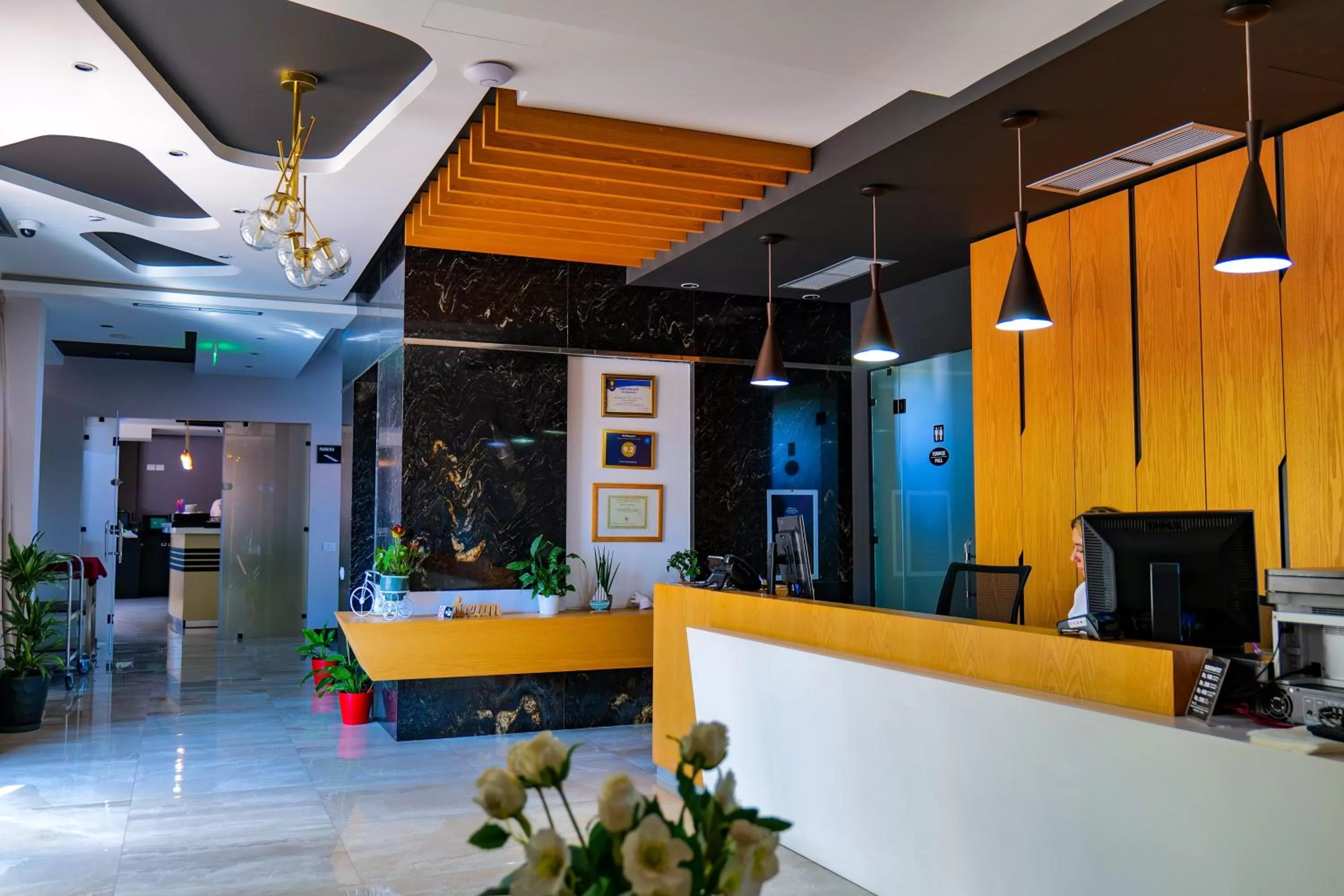 Lobby or reception in LORD Hotel