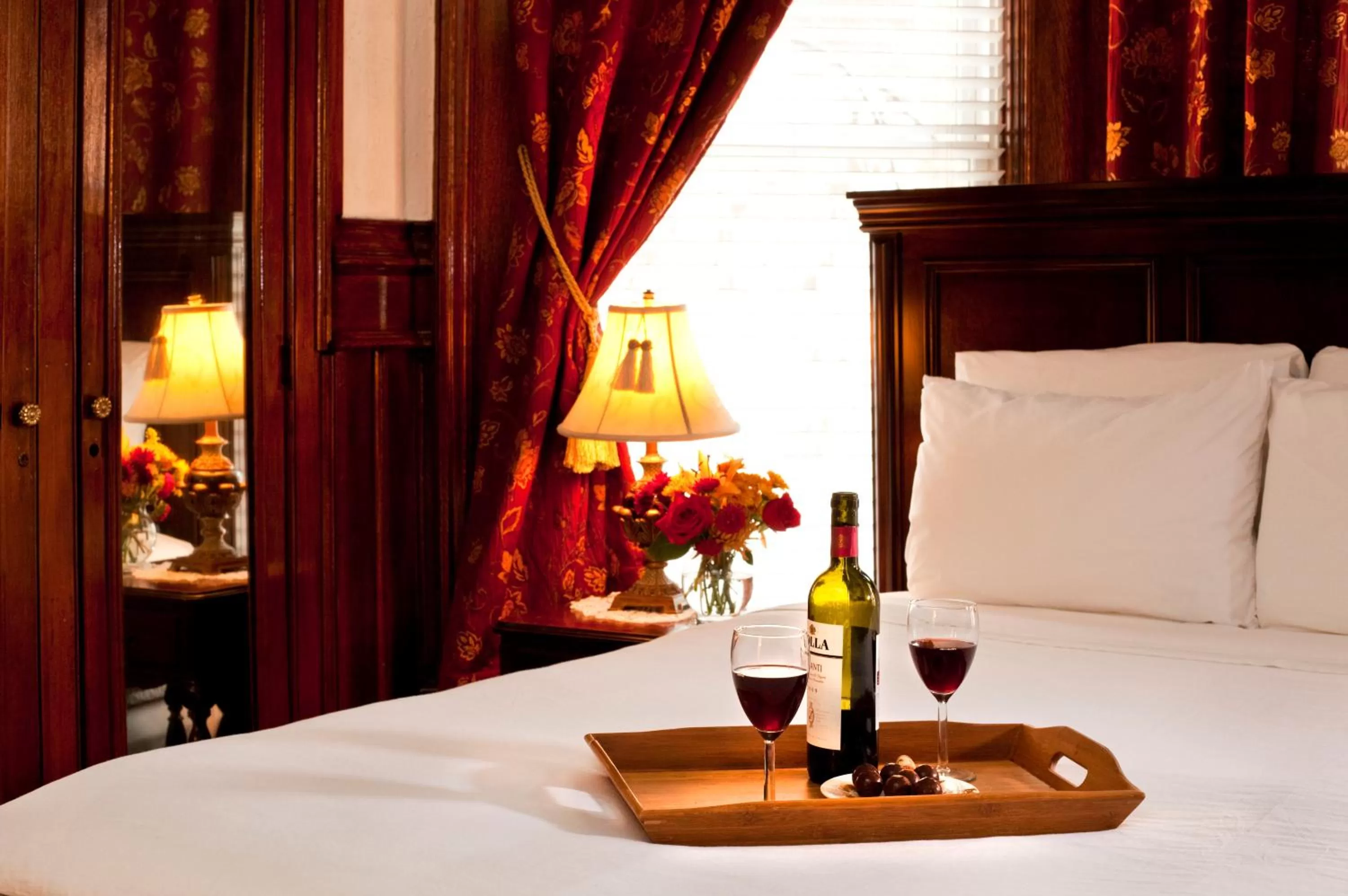 Decorative detail, Bed in American Guest House, a Washington DC Bed and Breakfast