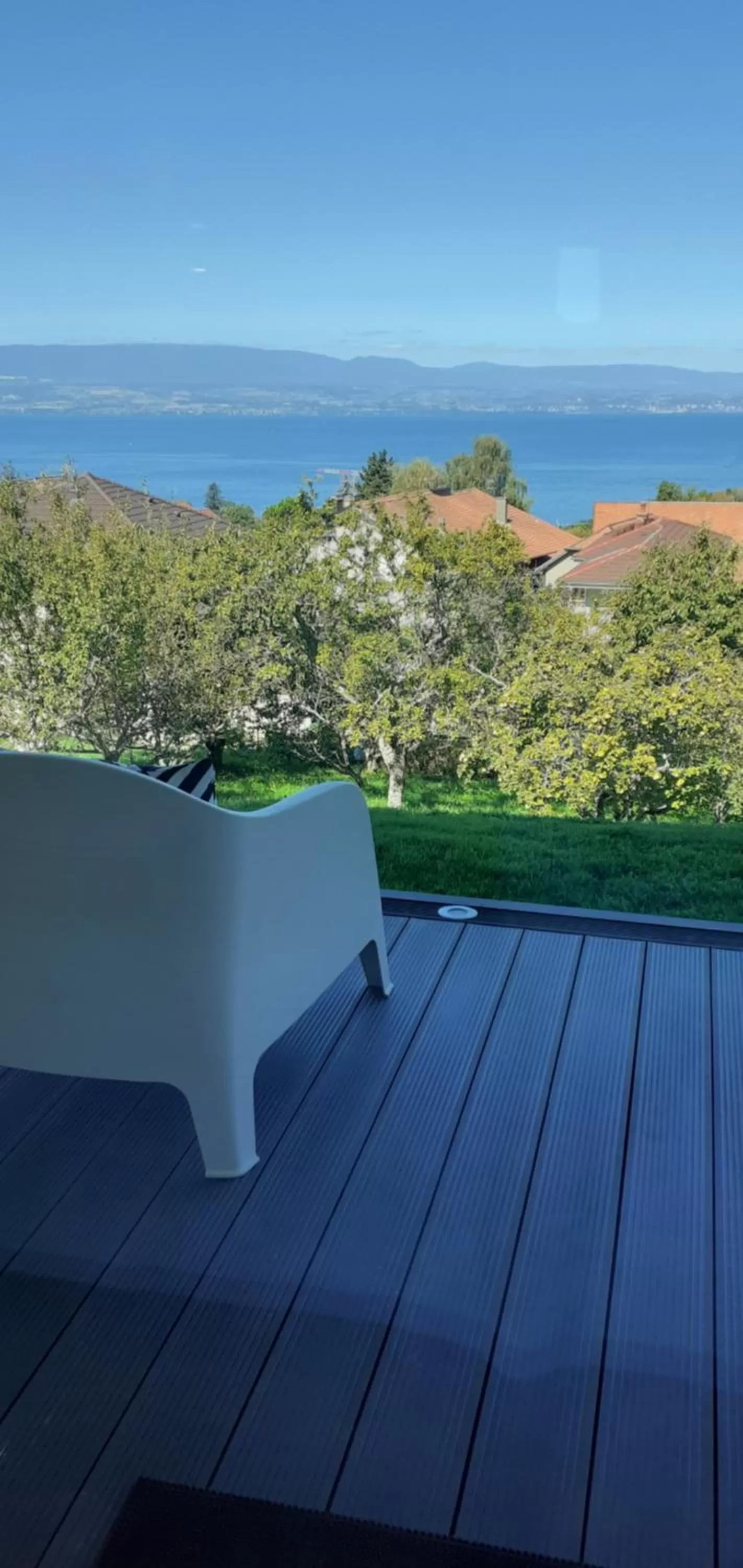 Lake view in Au coucher du lac