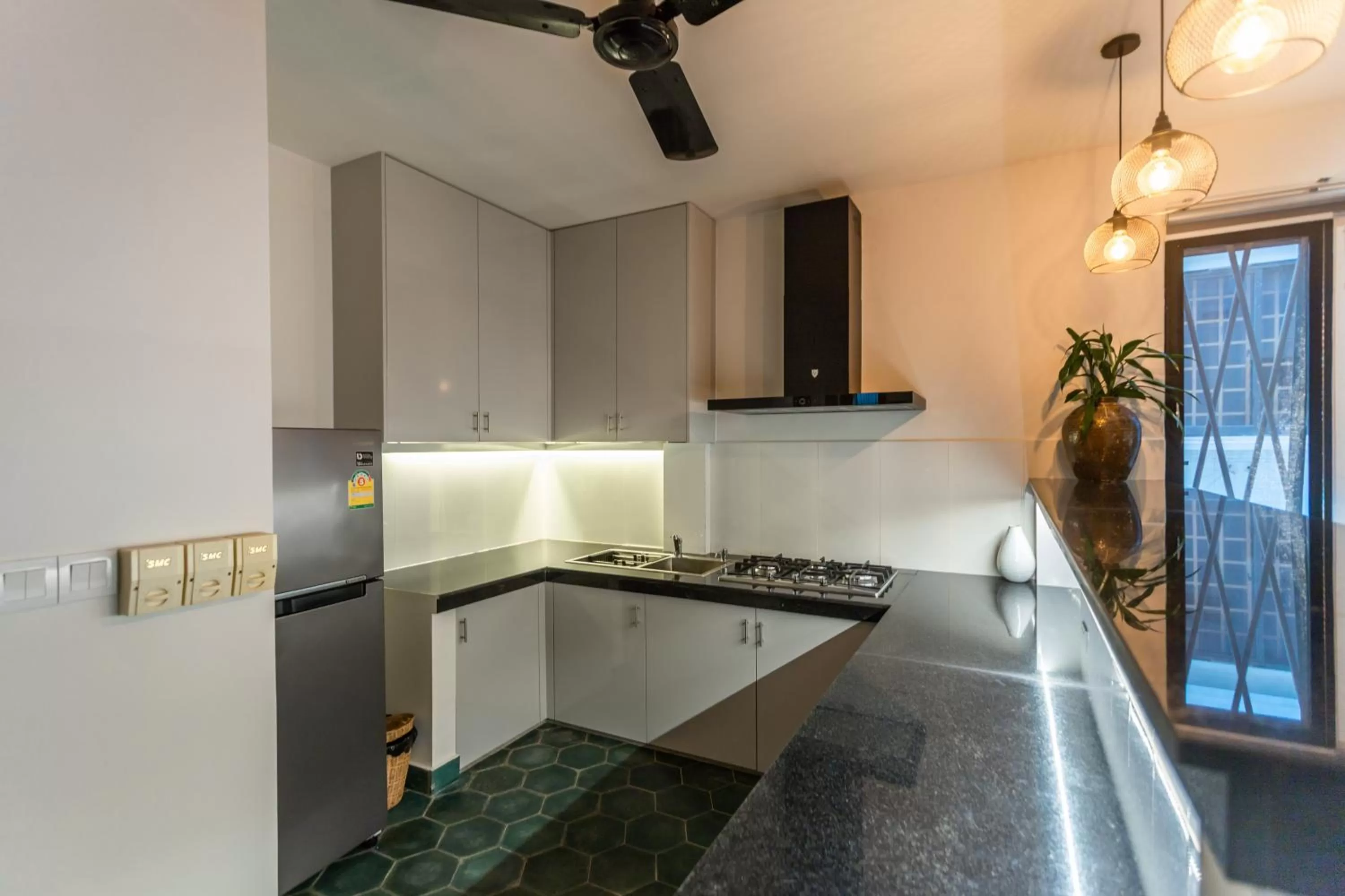 Kitchen or kitchenette in Baahu Villa