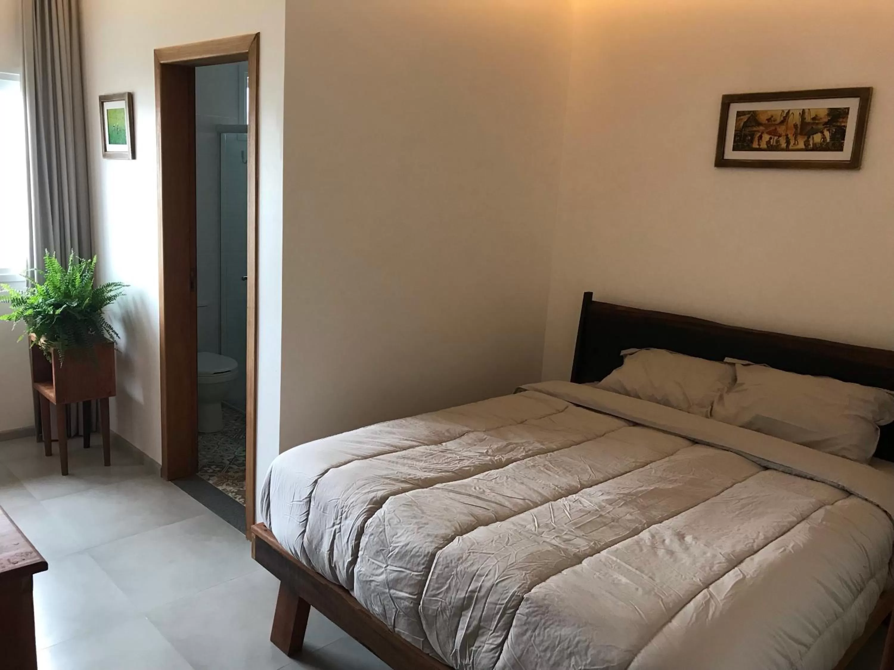 Bed in Pousada Casa Albatross