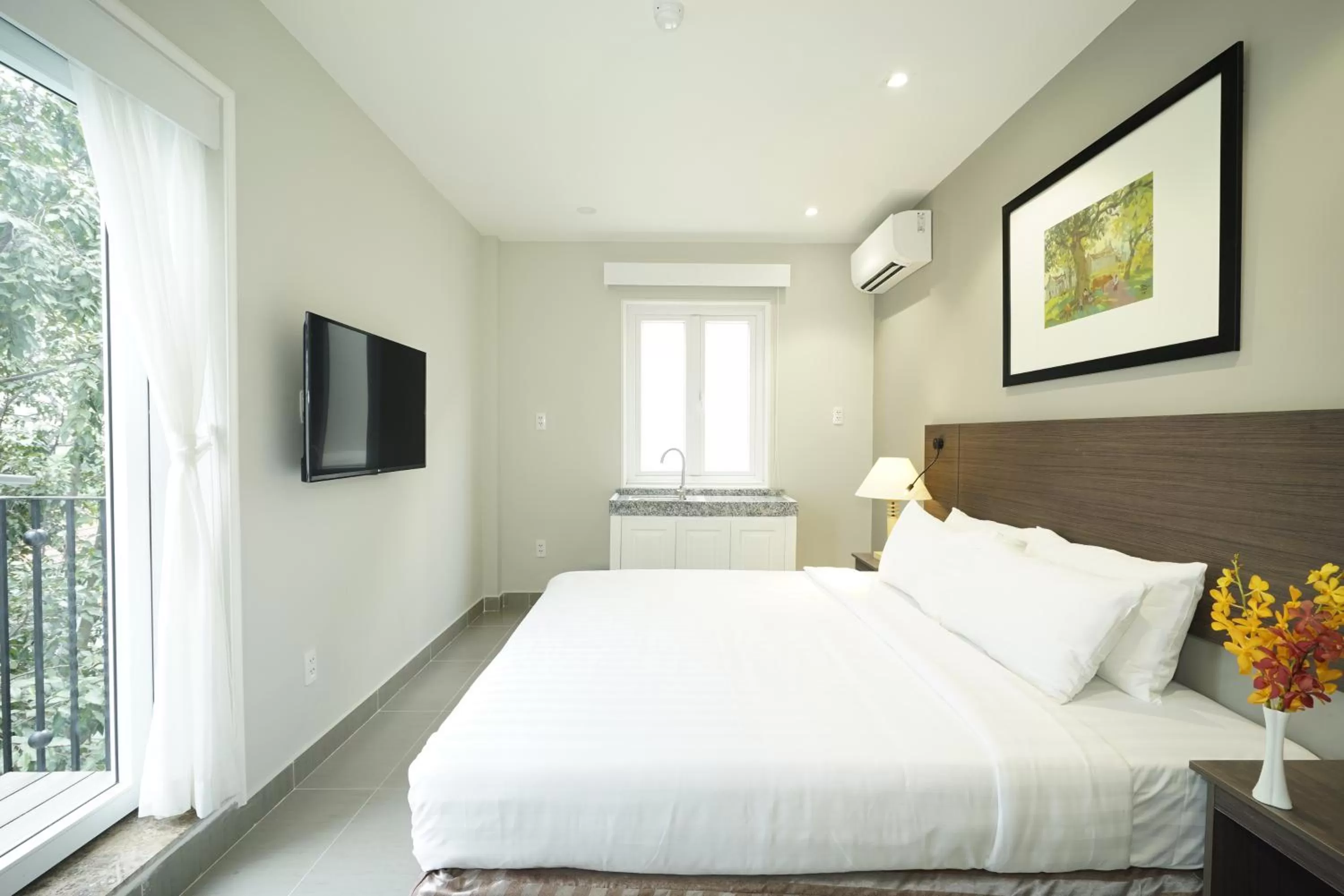 Bedroom, Bed in Park Hill Hotel - Phu My Hung