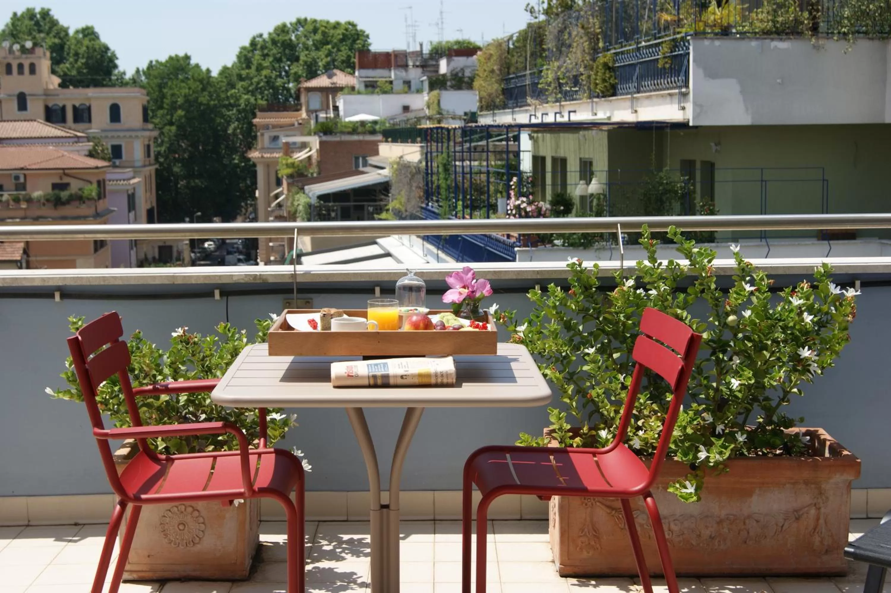 Balcony/Terrace in Hotel Mercure Roma Corso Trieste