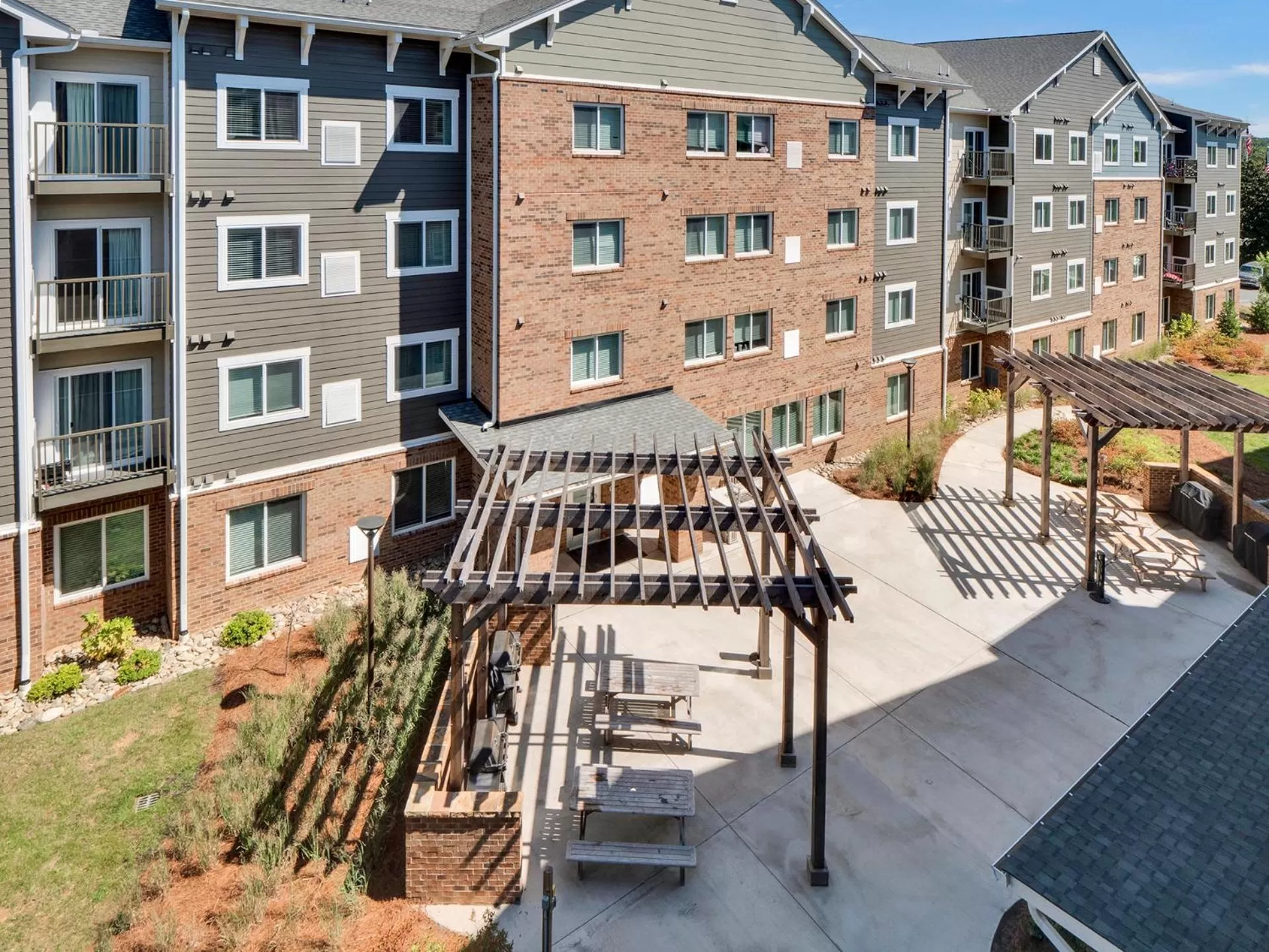 Patio in WaterWalk Extended Stay by Wyndham Charlotte - Arrowood
