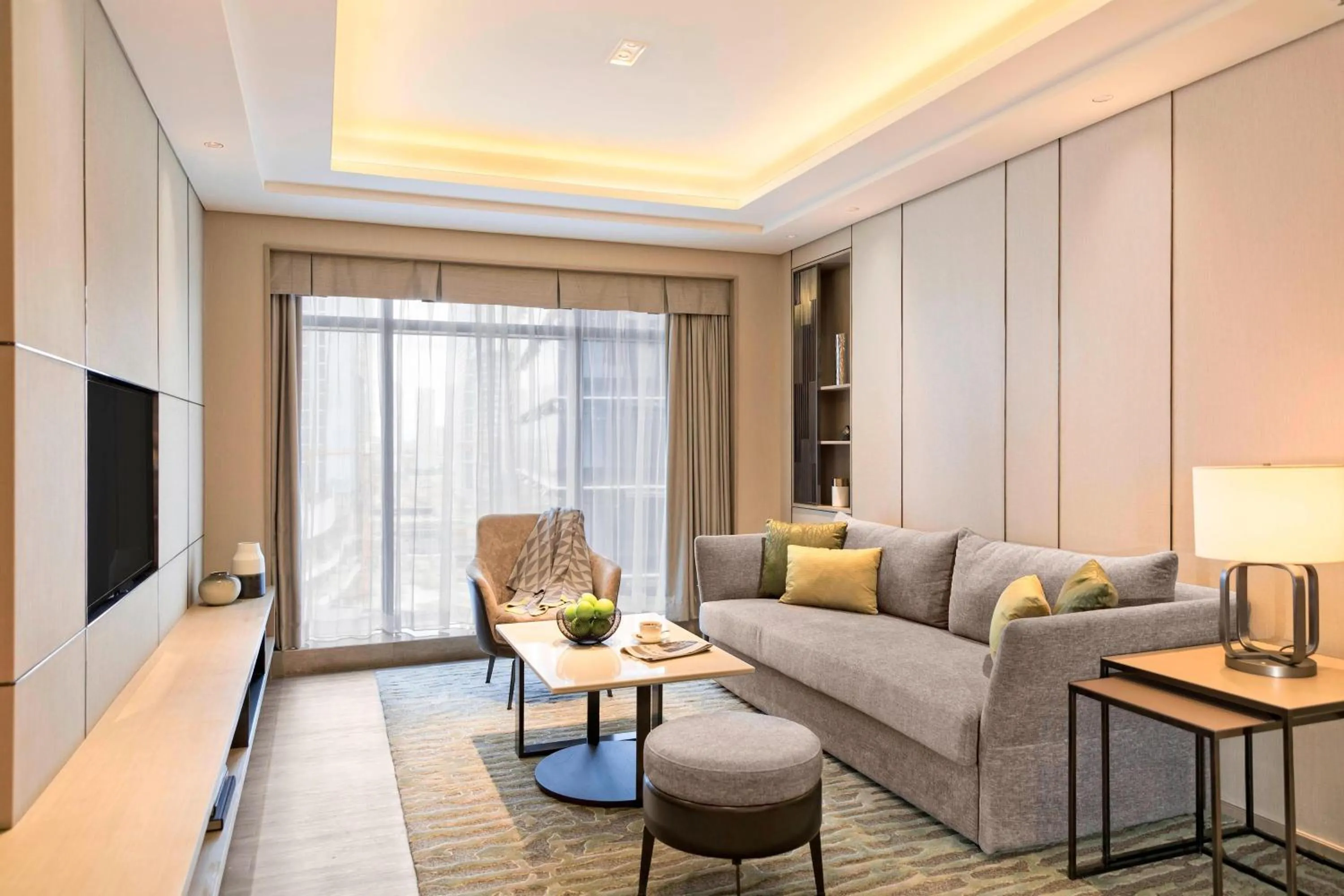 Living room in Marriott Executive Apartments Hangzhou Yuhang