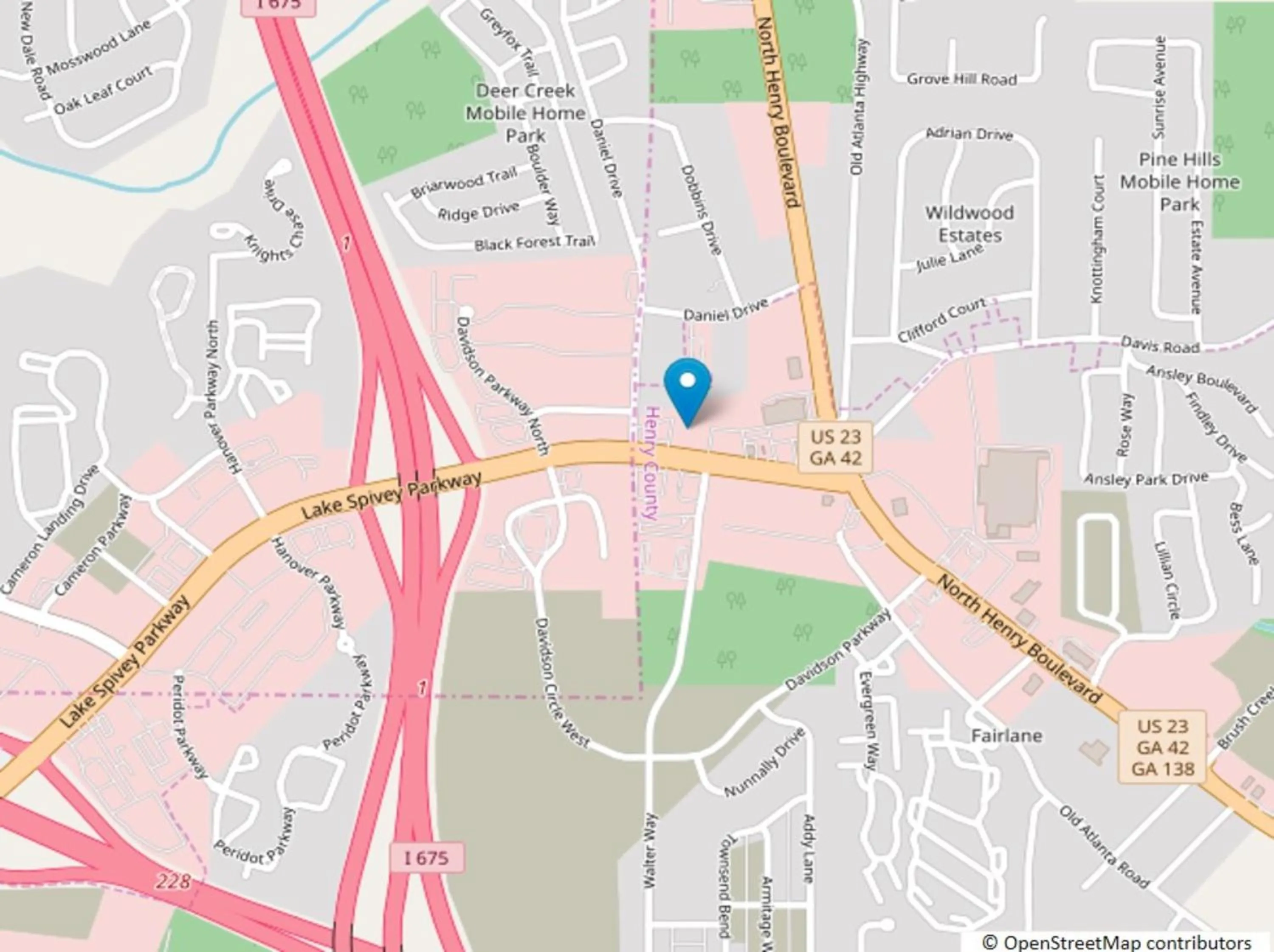 Bird's eye view in Americas Best Value Inn Stockbridge