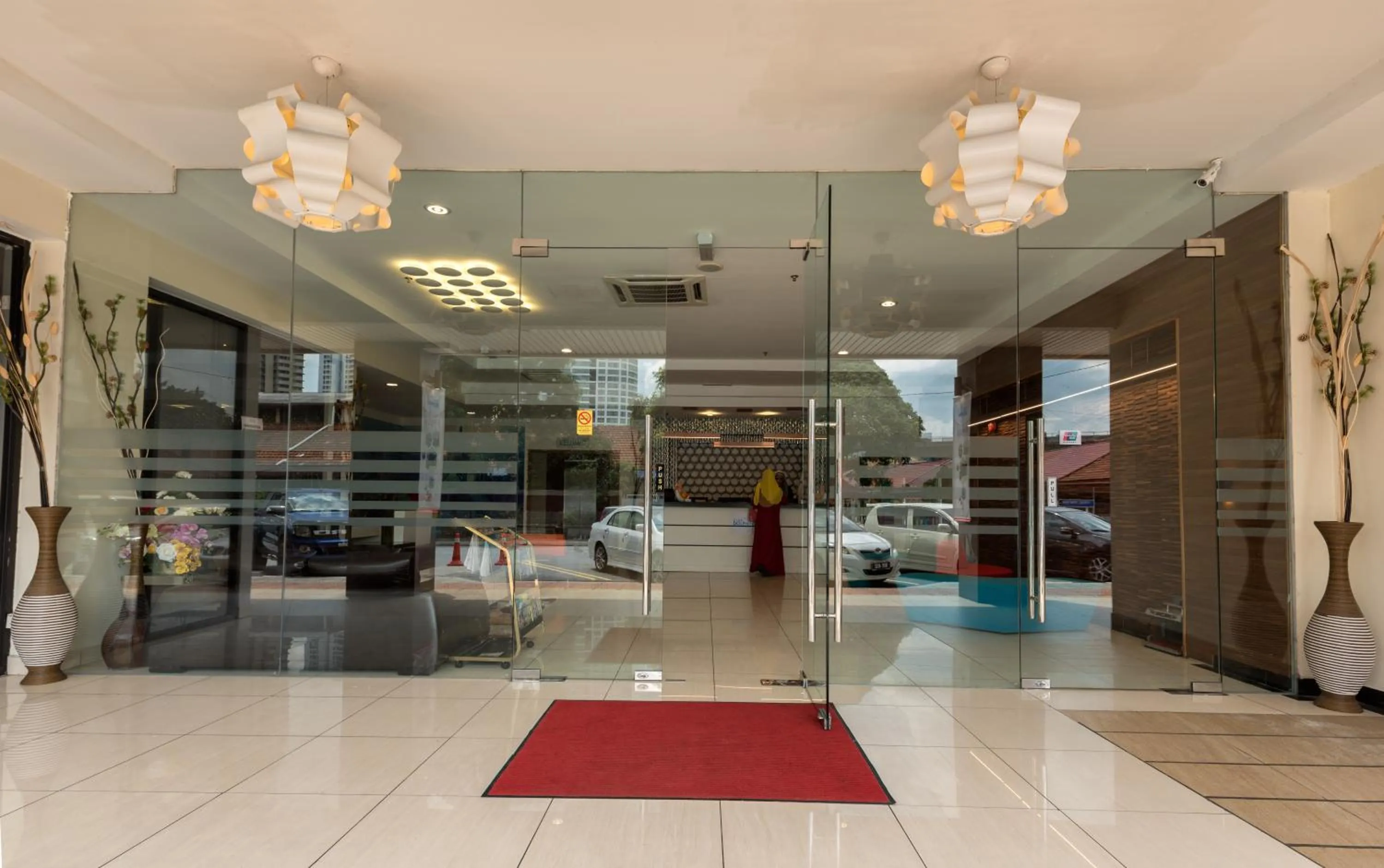 Facade/entrance in Dolphin Hotel, Chow Kit Kuala Lumpur