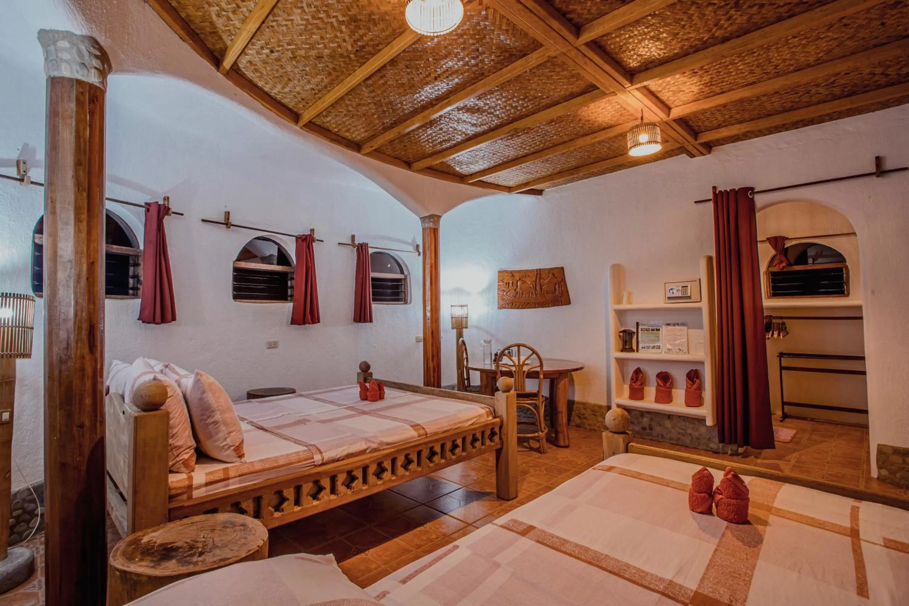 Bed in Atremaru Jungle Retreat