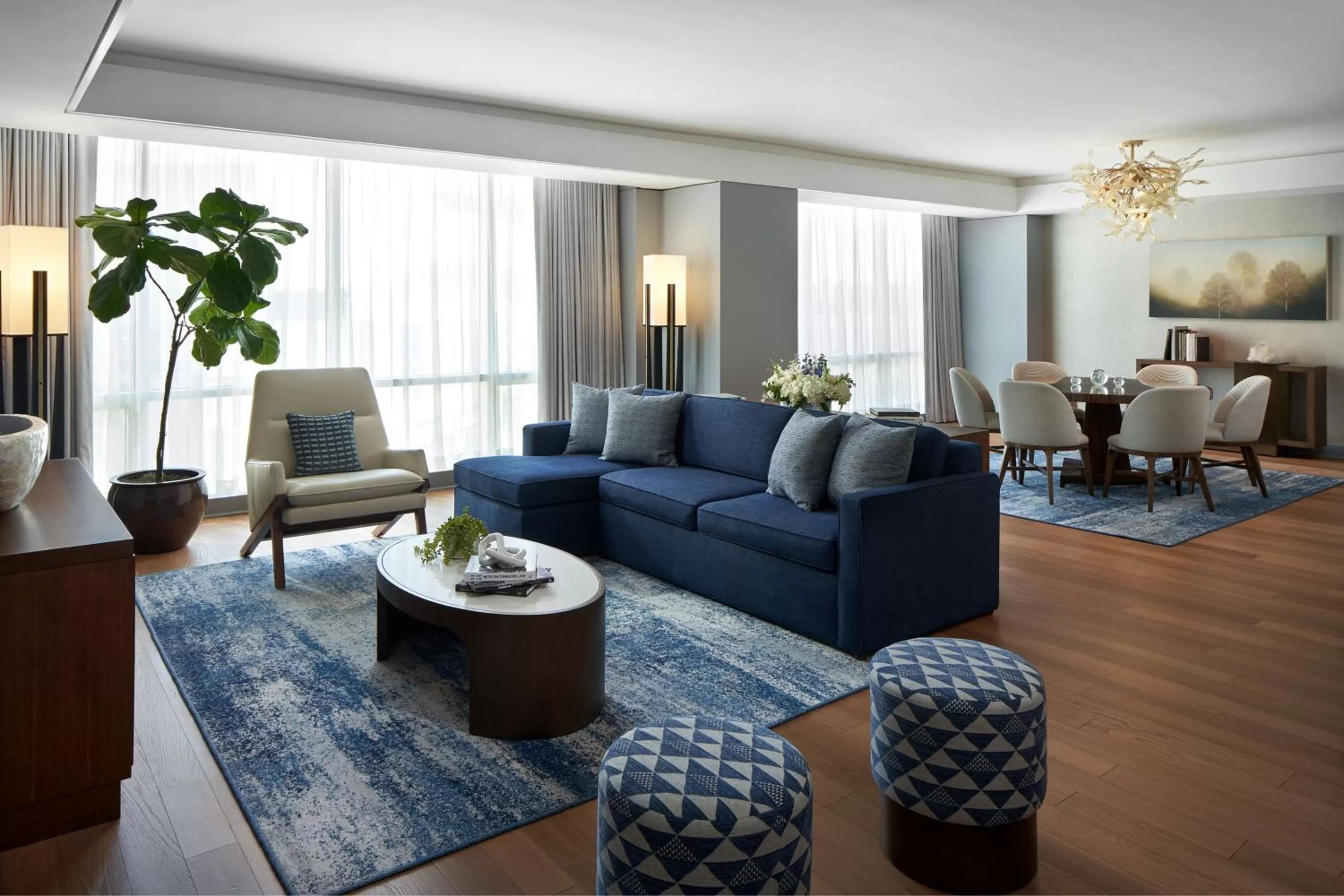 Living room in The Opus Westchester, Autograph Collection