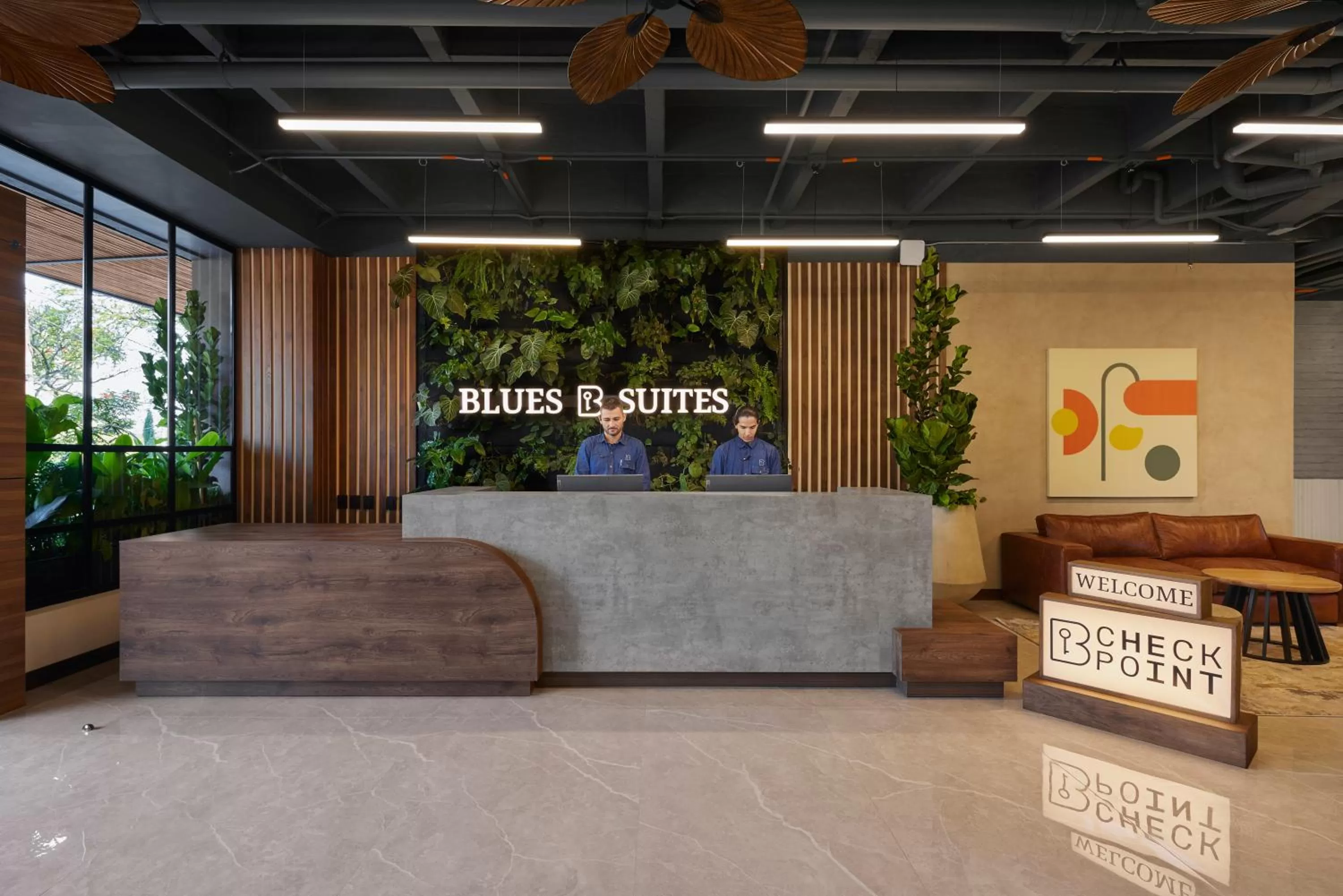 Lobby or reception in Blues Suites Medellín