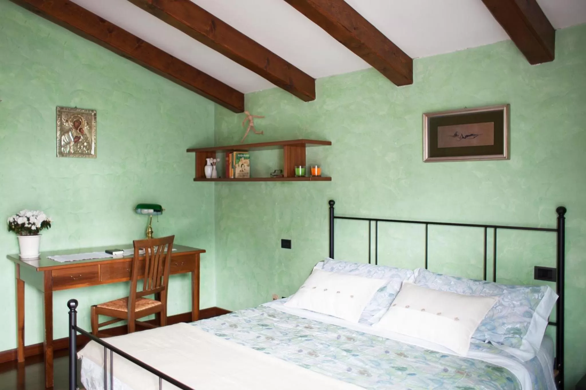 Bedroom, Bed in Villa Stefania