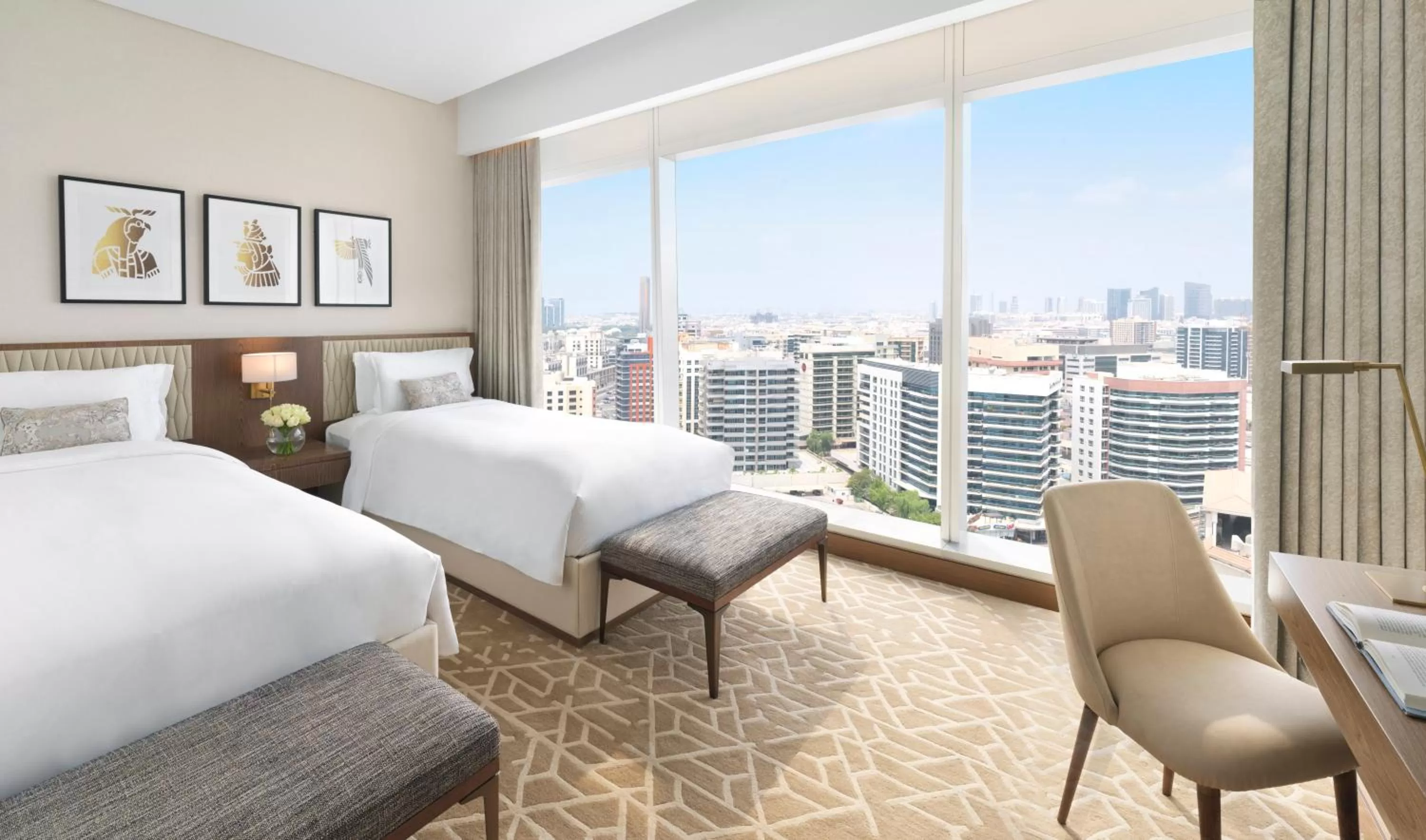 Bed in Sofitel Dubai The Obelisk