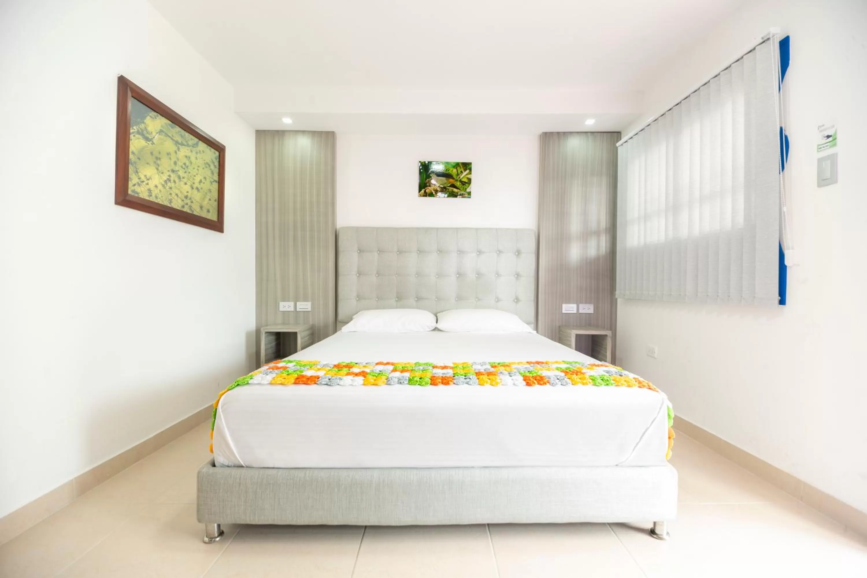 Bed in Hotel El Jardin