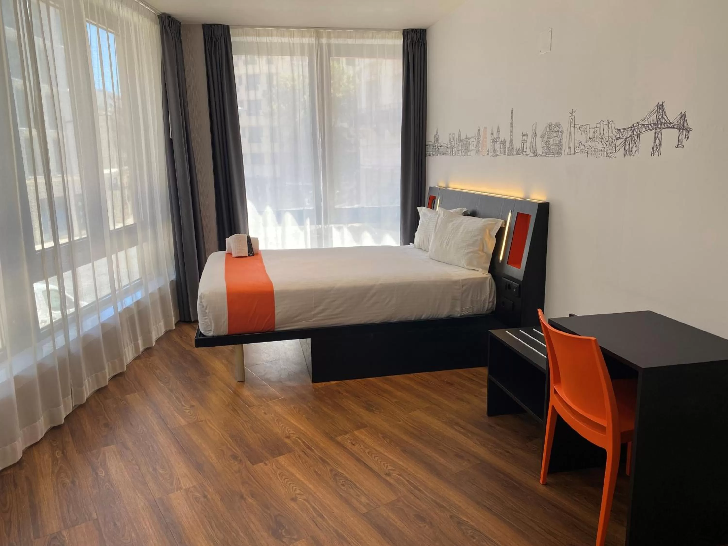 Bed in easyHotel Lisbon