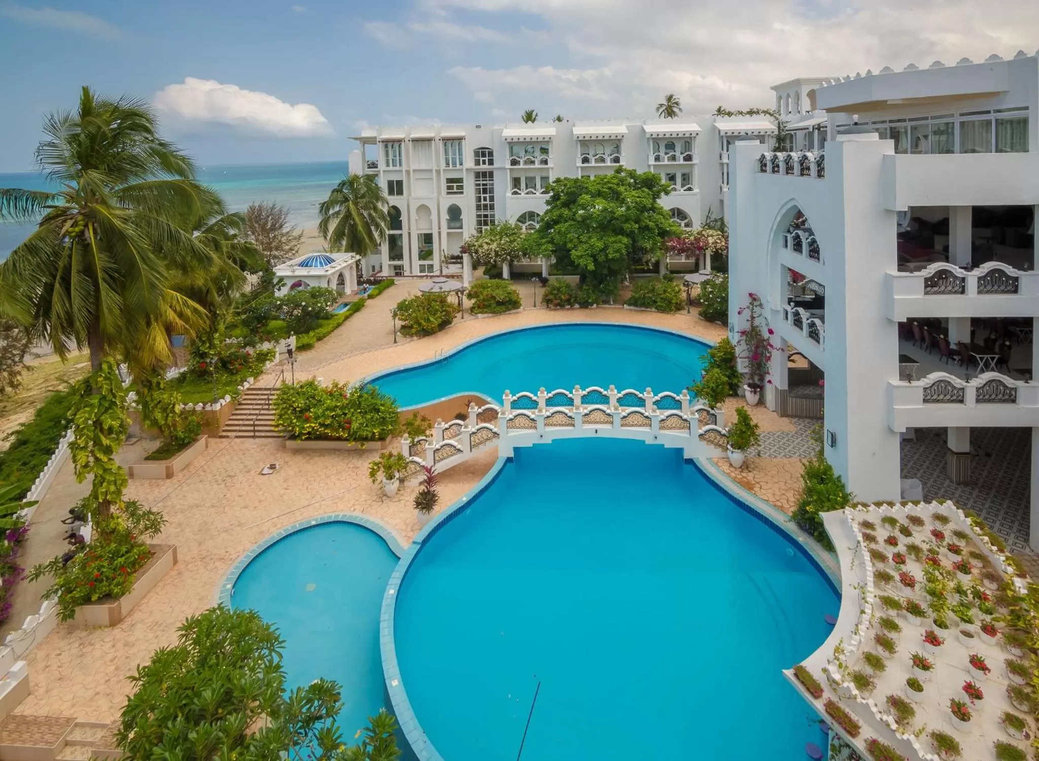 Pool view in Madinat Al Bahr Business & Spa Hotel