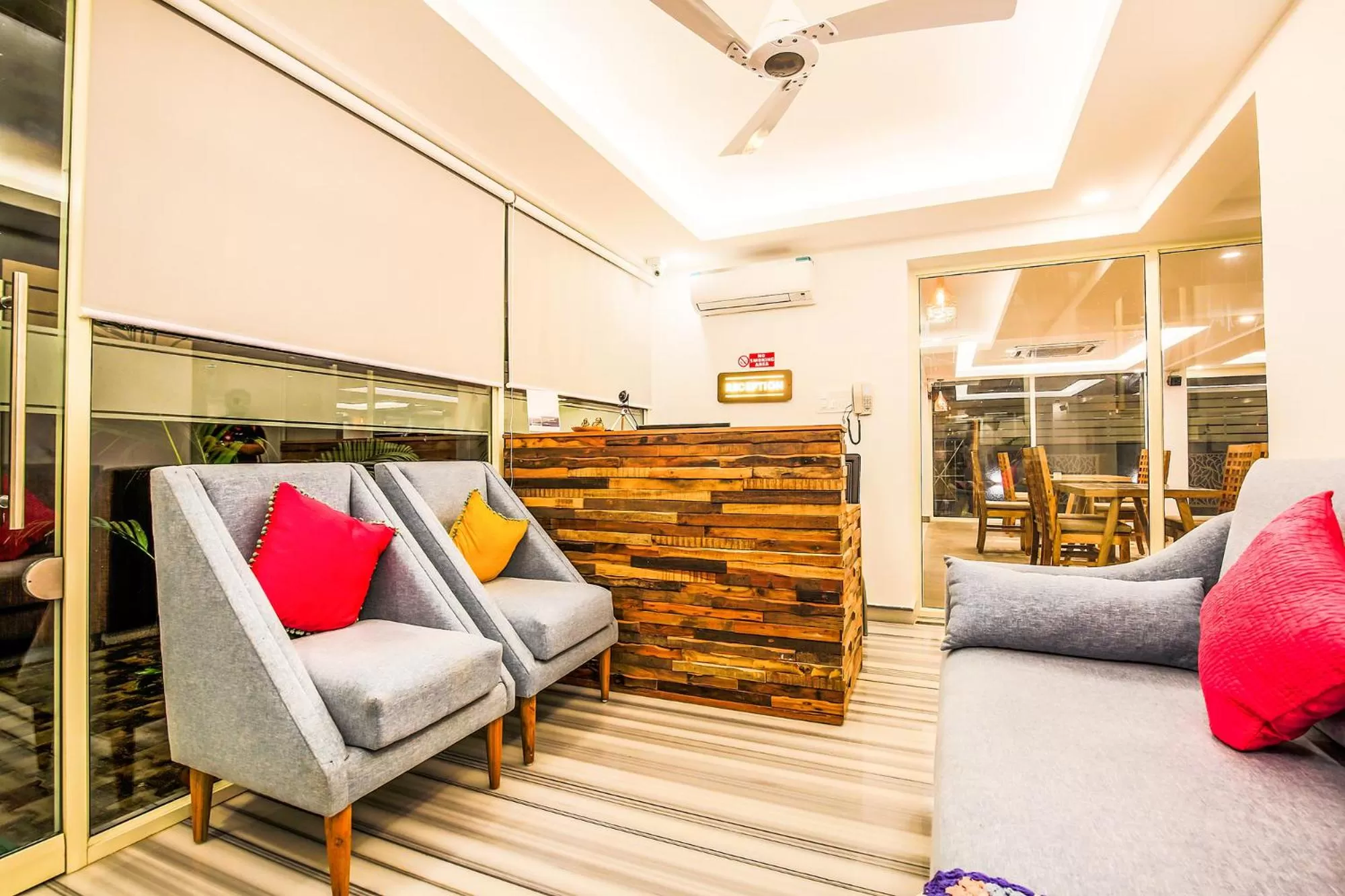 Seating area in FabHotel Casa Kiara With Pool Side Bar - Nr Calangute Beach