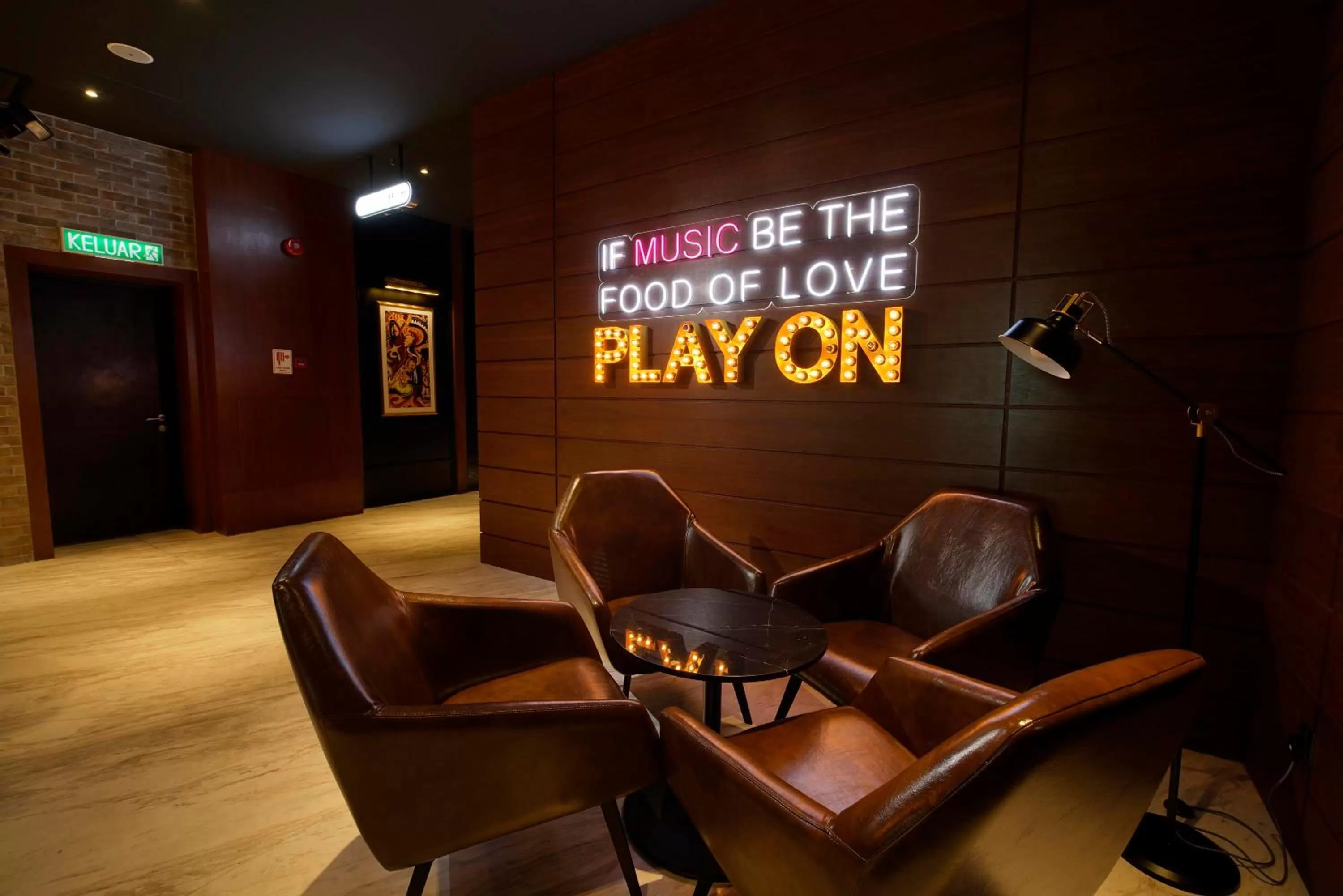 Seating area in Jazz Hotel Penang