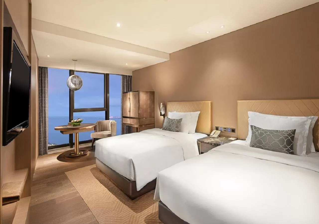 Bed in Grand Bay Hotel Zhuhai