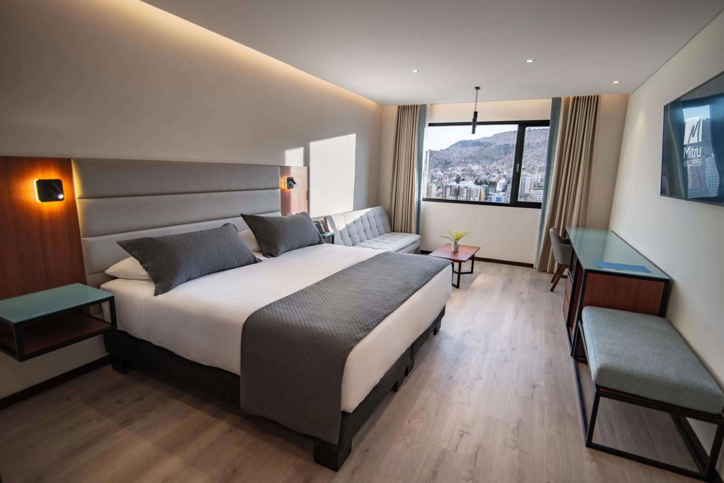 Bed in Mitru Express Hotel