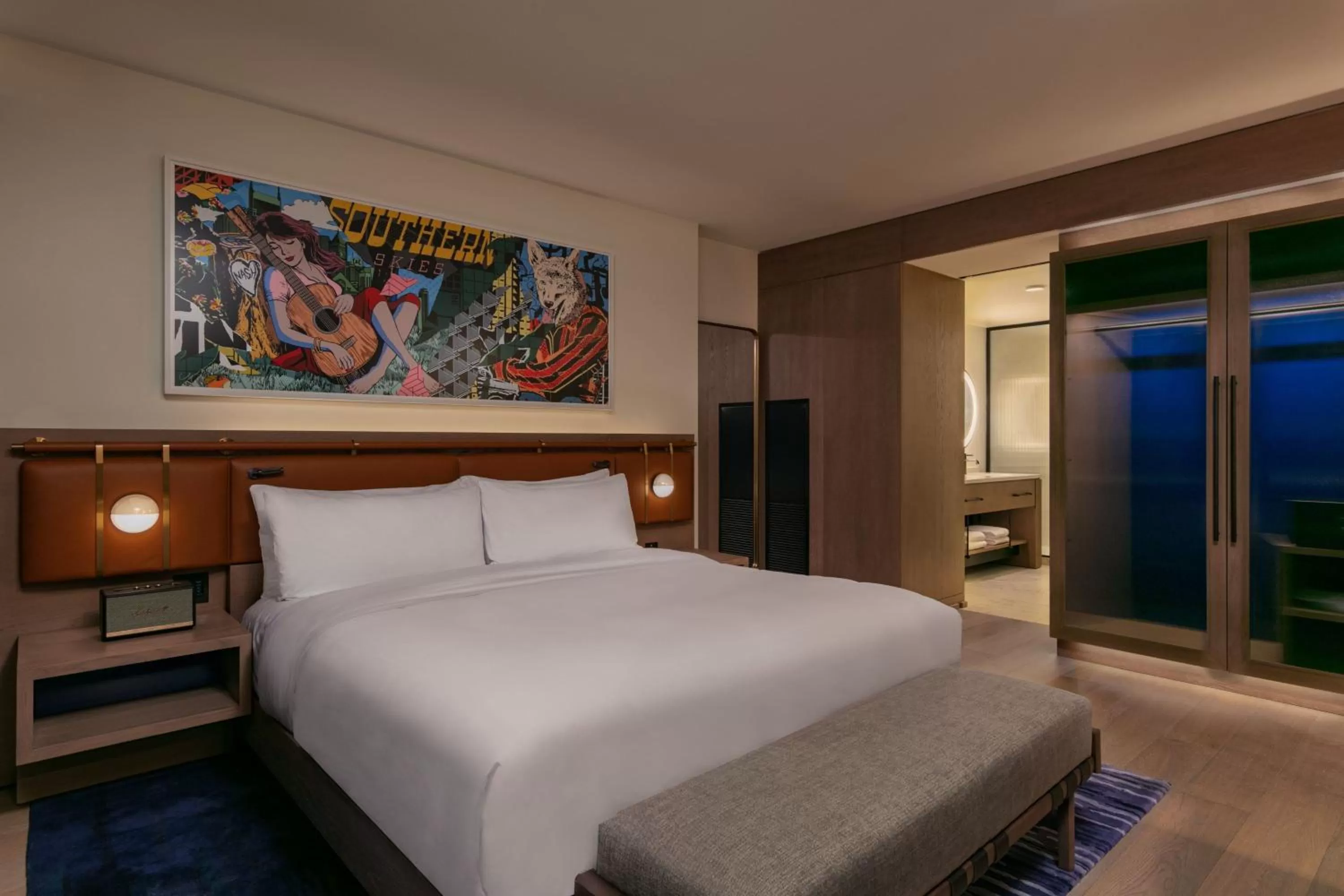 Photo of the whole room, Bed in W Nashville