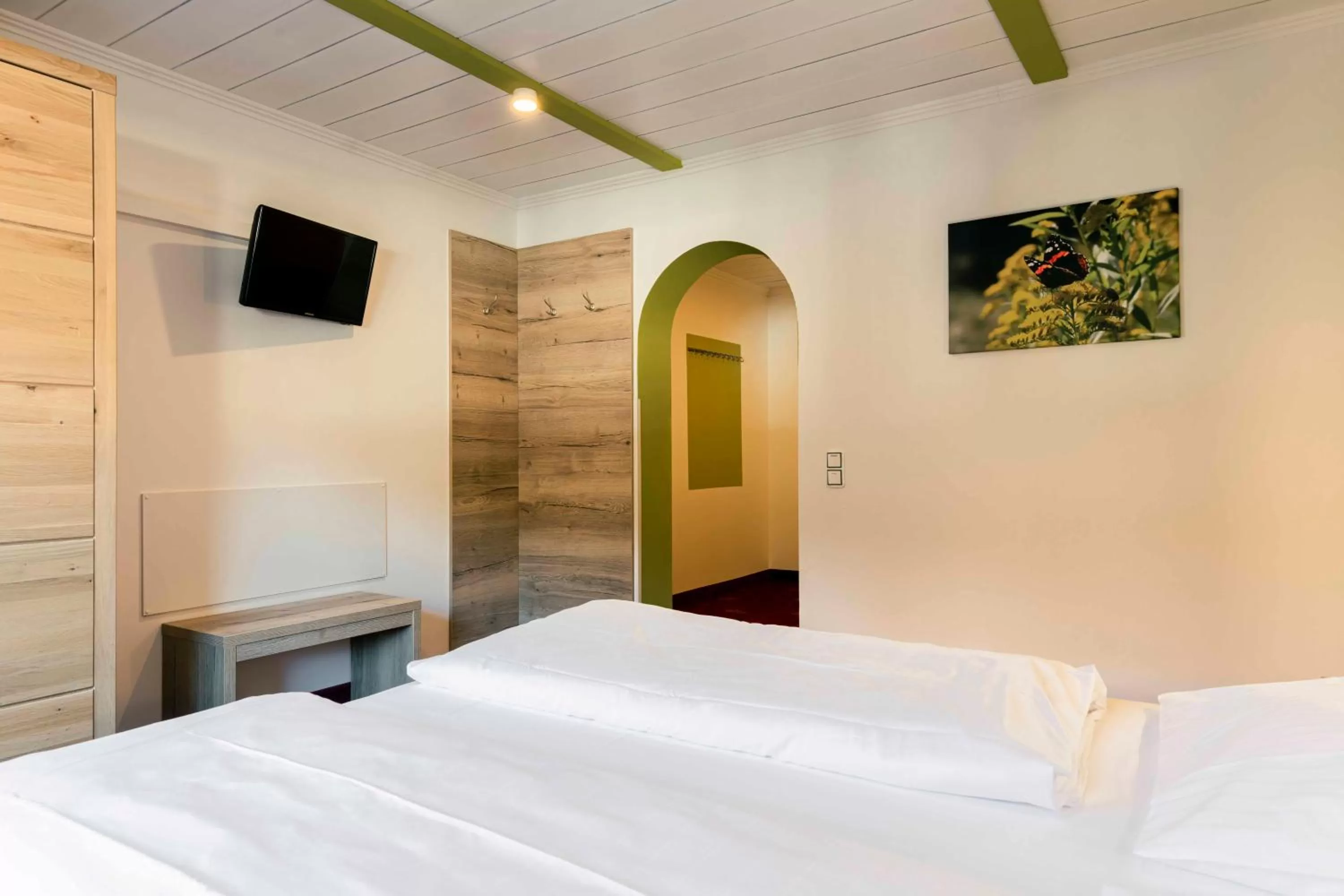 Bed in Landhotel GrünWies -Bonsai-Wellness Garni