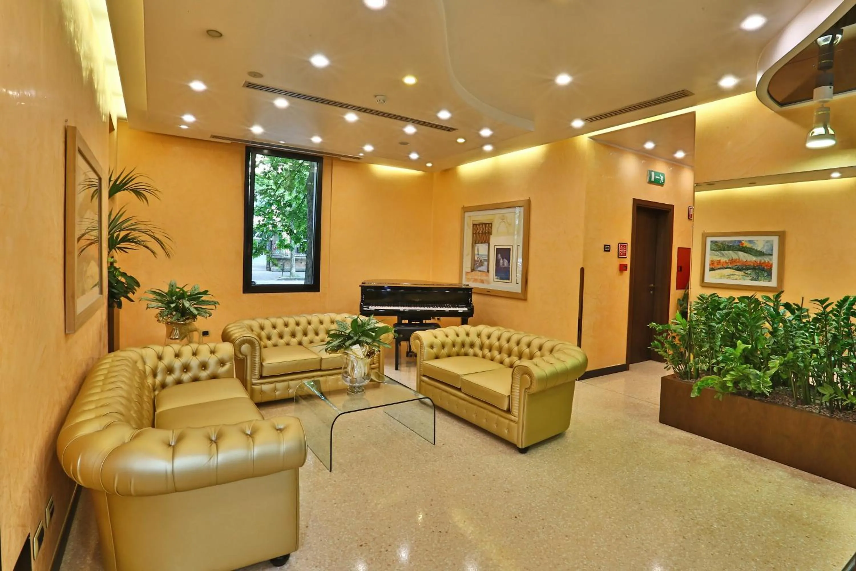 Lobby or reception in Central Park Hotel Modena