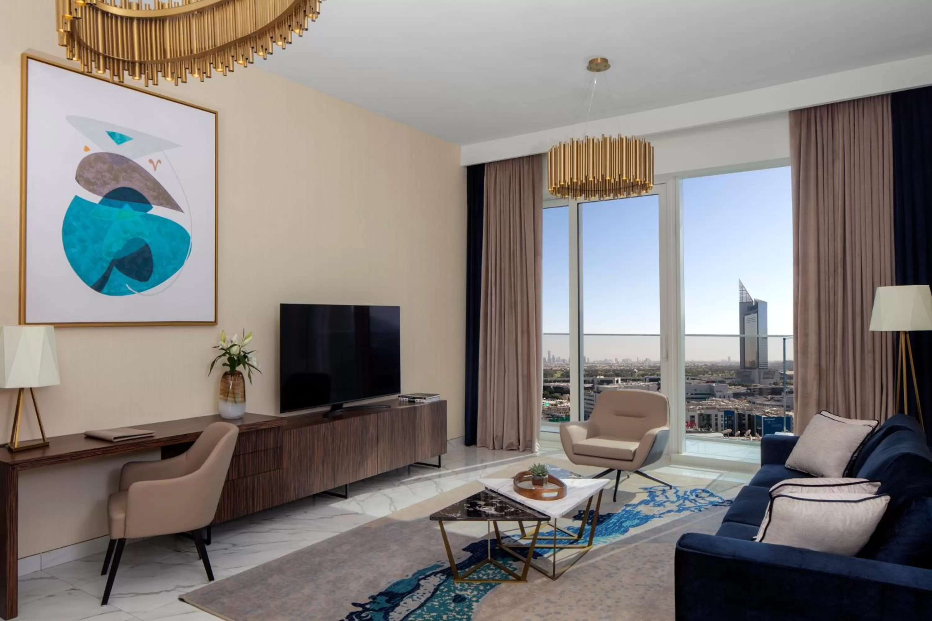 TV and multimedia in Avani Plus Palm View Dubai Hotel & Suites
