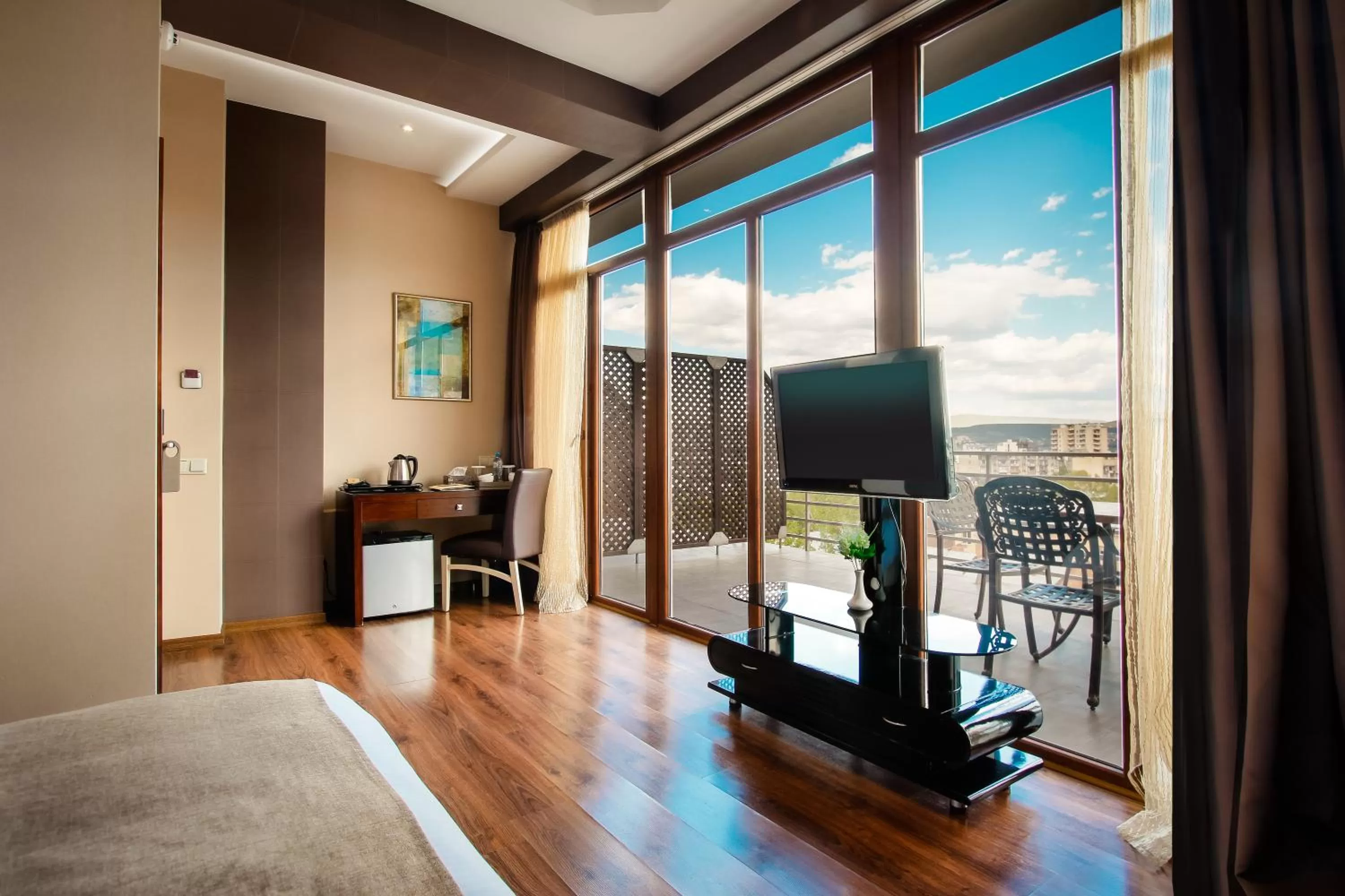 Bed in Hotel Orion Tbilisi