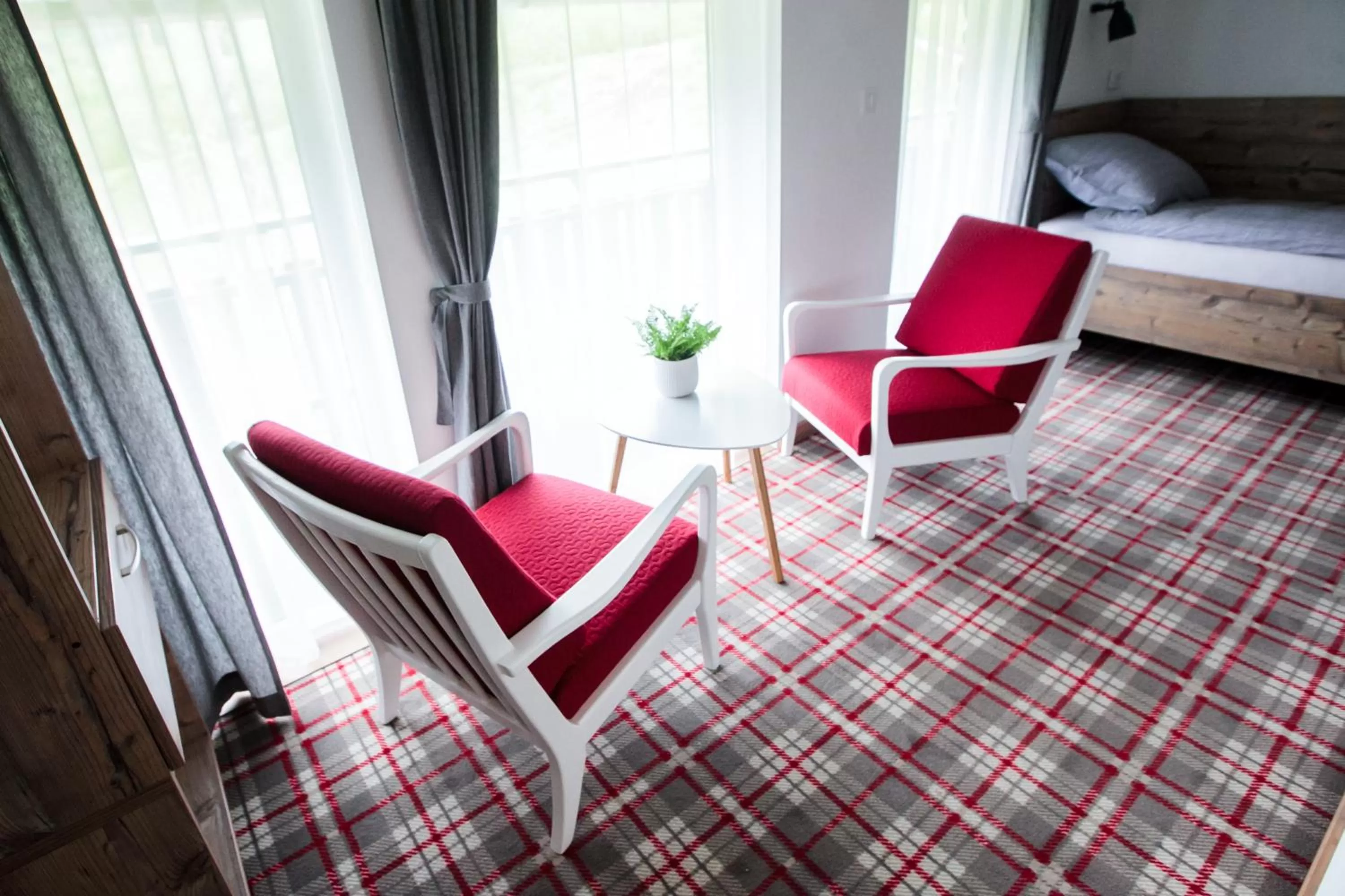 Mountain view, Bed in Hiša Poljana Rooms