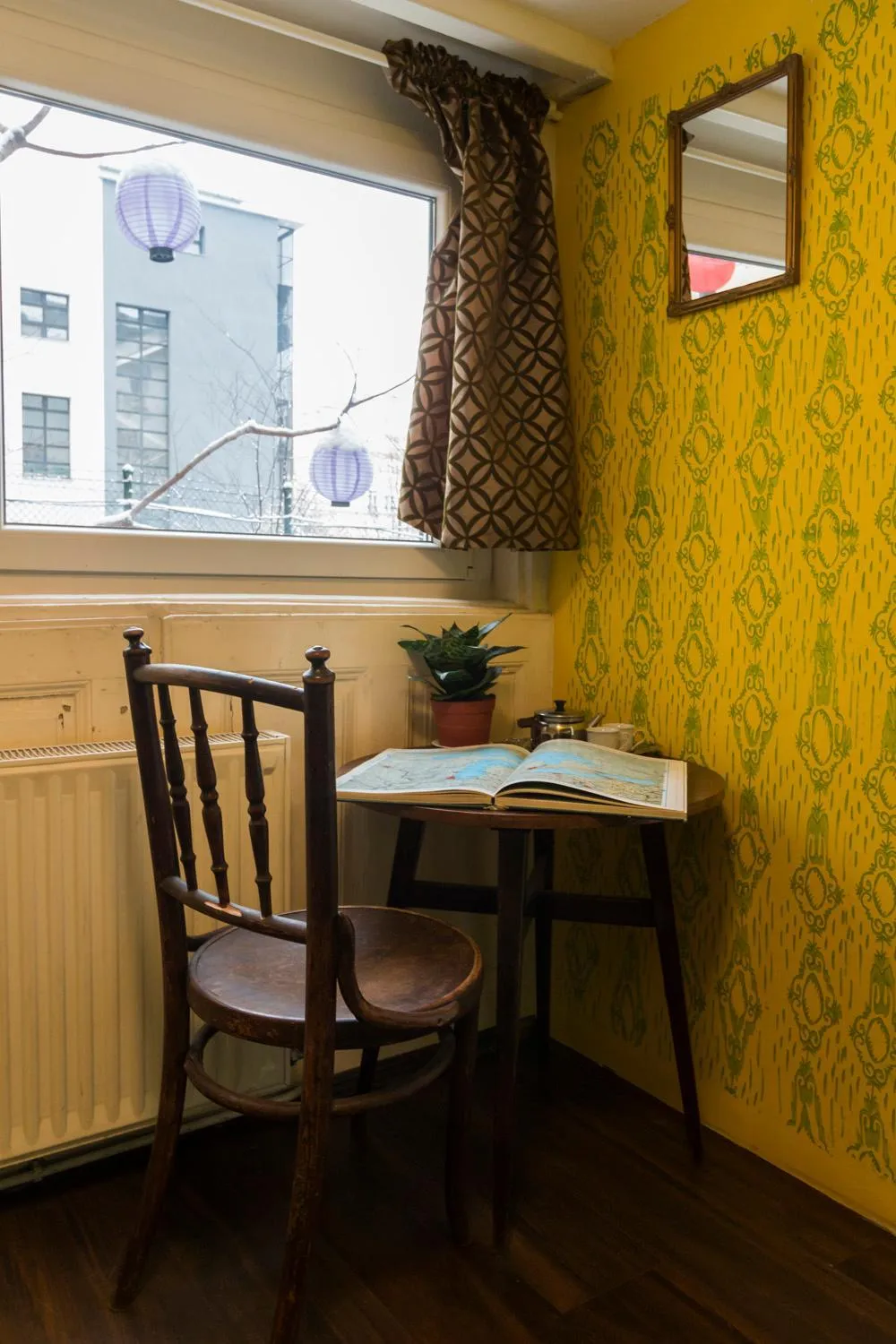 Decorative detail in Baroque Hostel & Coworking