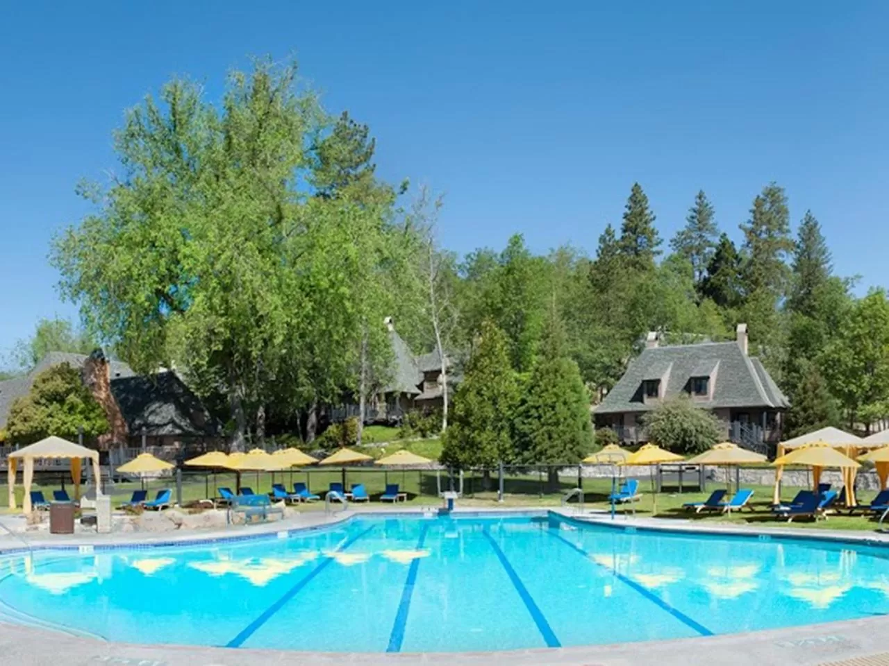 Swimming pool in UCLA Lake Arrowhead Lodge
