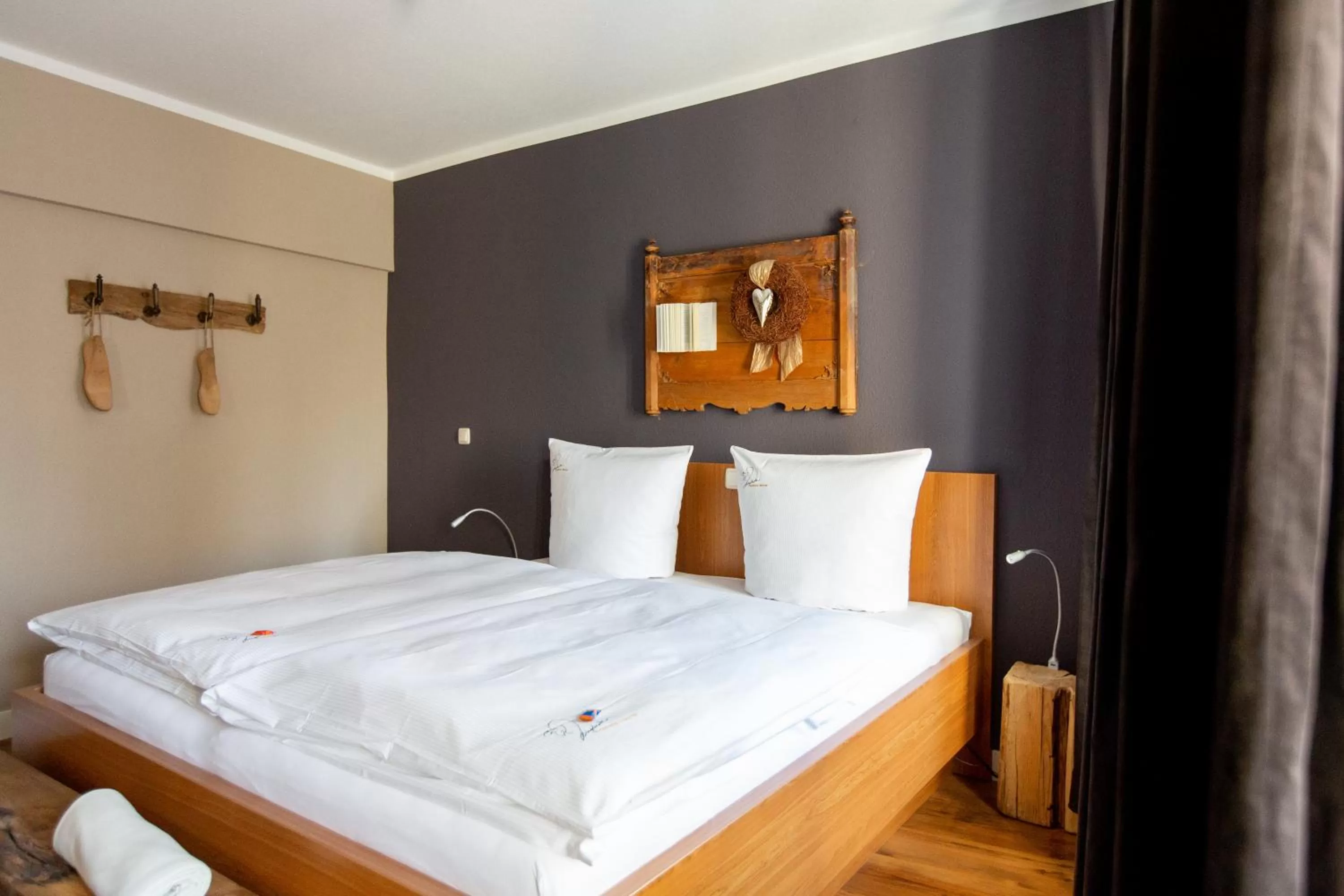 Bed in Hotel Inselhof