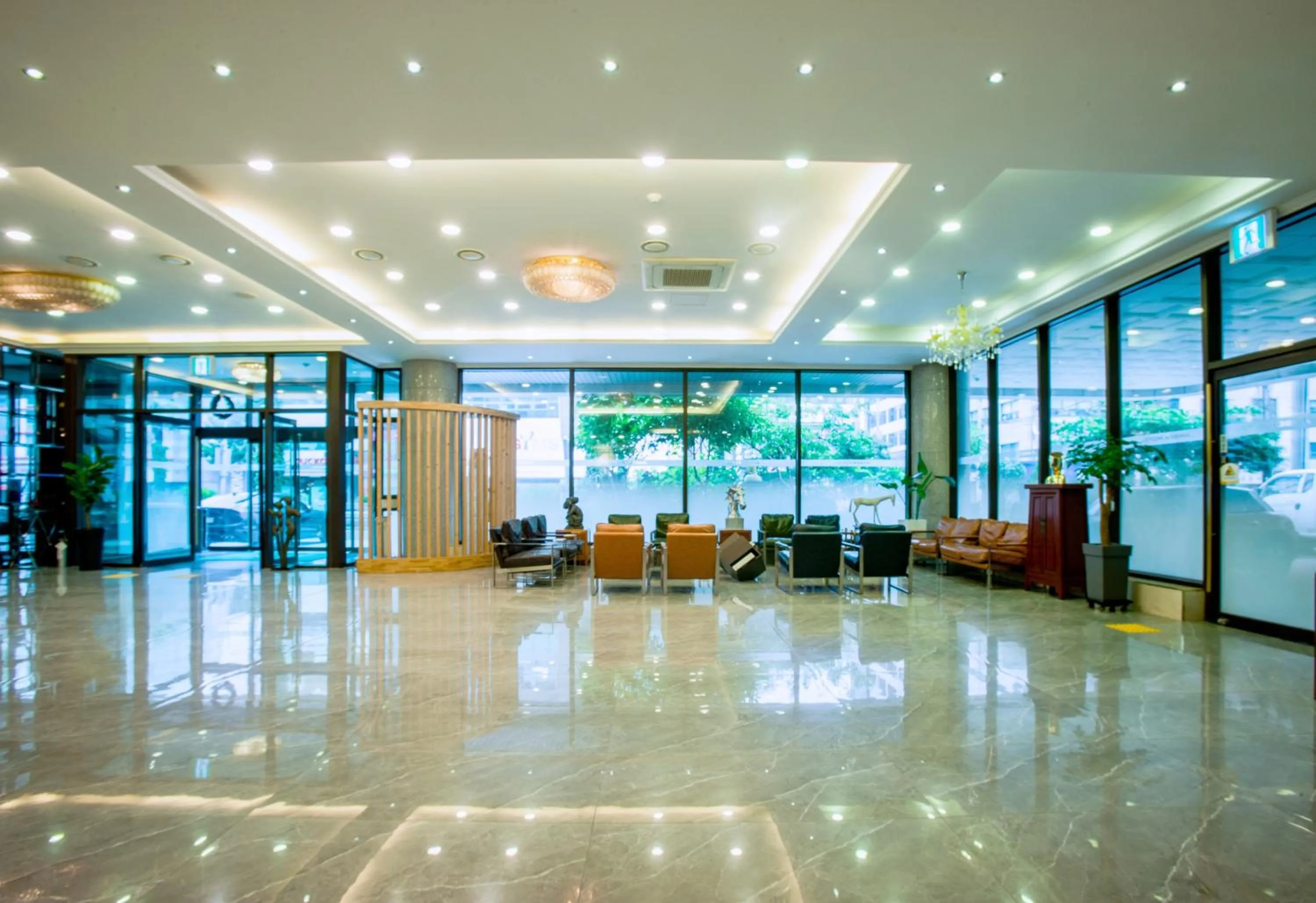 Lobby or reception in Amber Hotel Jeju