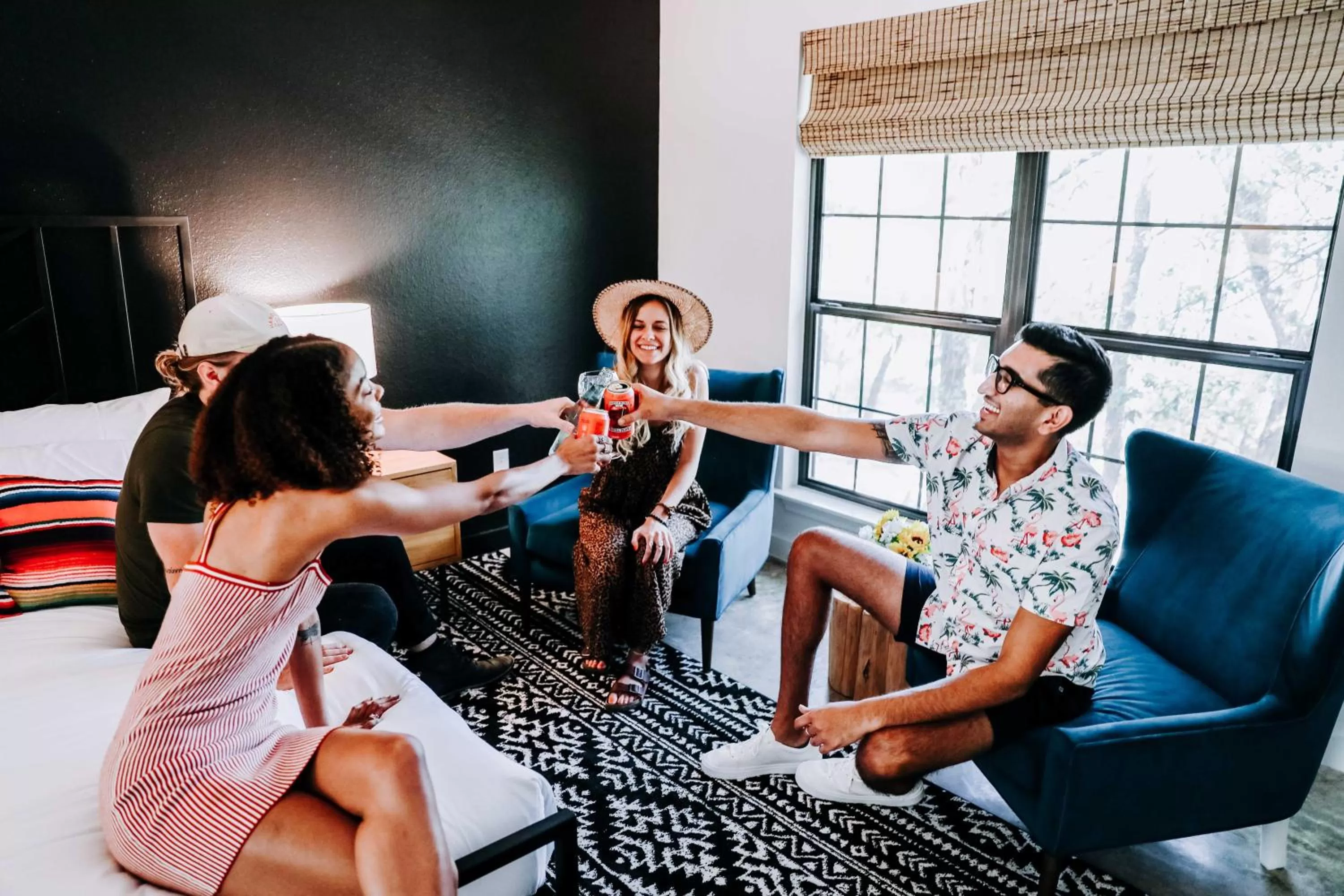 Bed in Wimberley Inn & bar