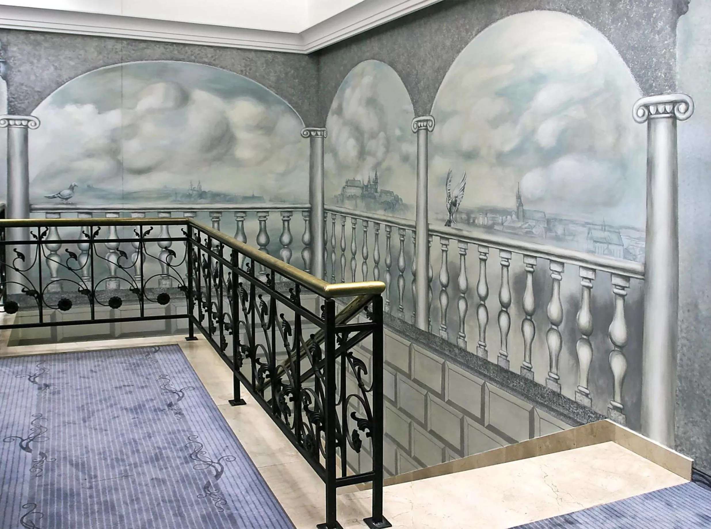 Decorative detail, Bed in Hotel Wawel