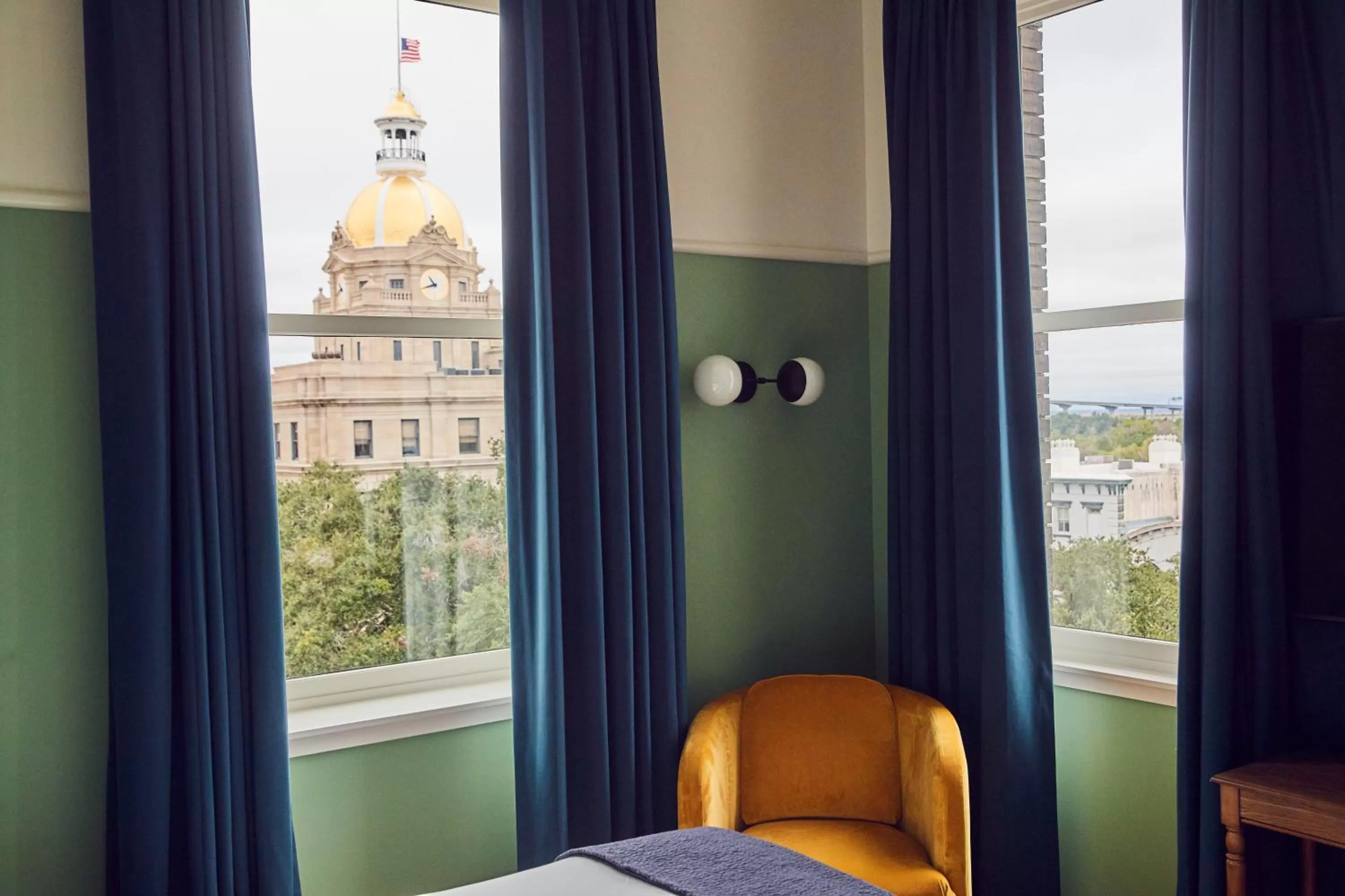 Seating area, Bed in The Drayton Hotel Savannah, Curio Collection by Hilton