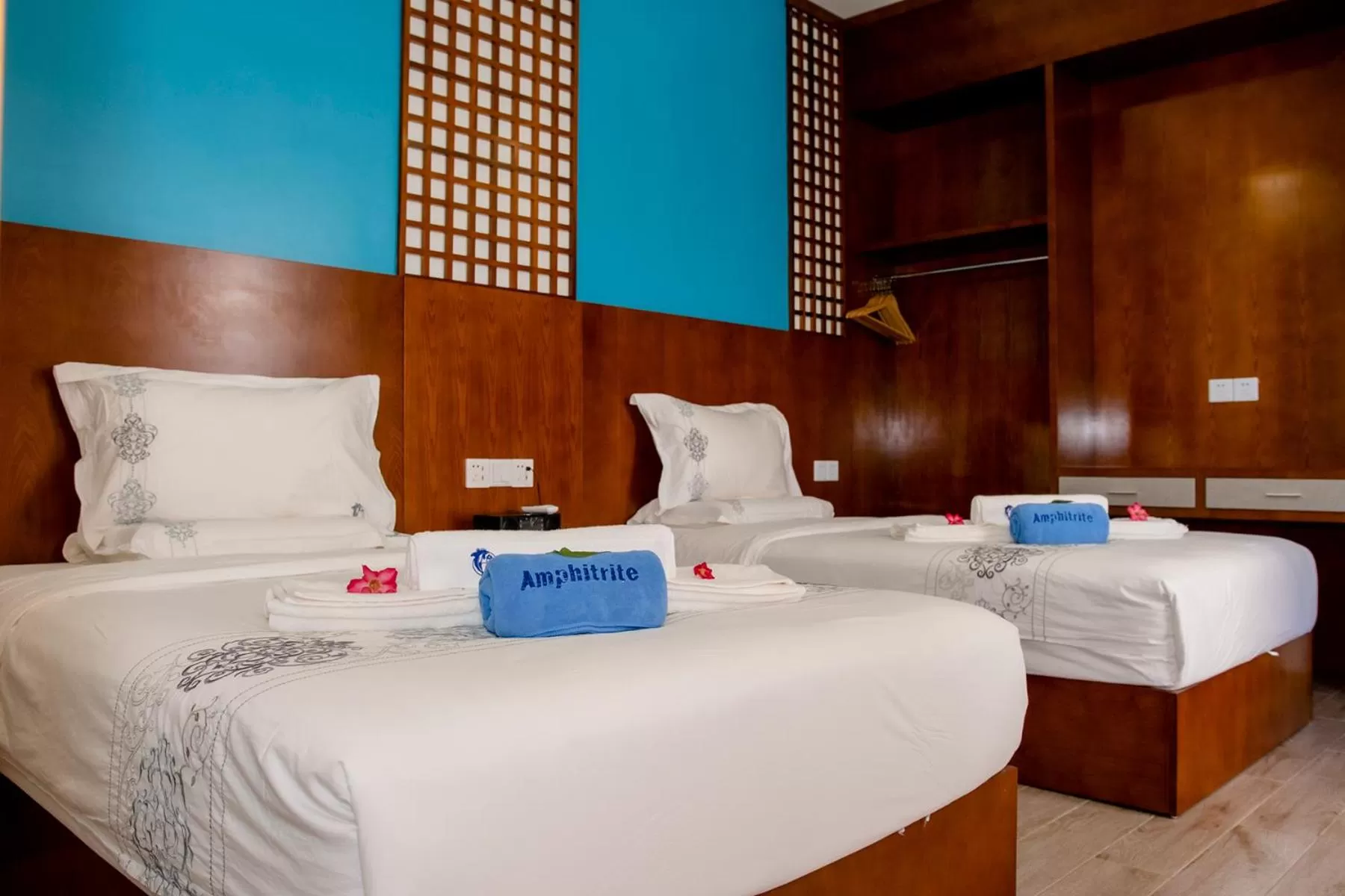 Bed in Amphitrite Resort