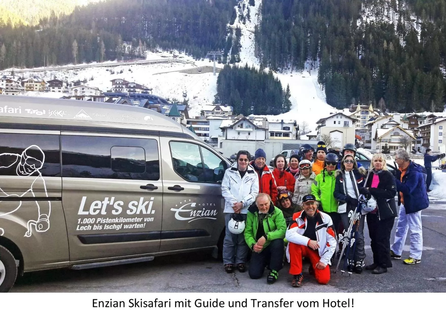 Skiing in Hotel Enzian