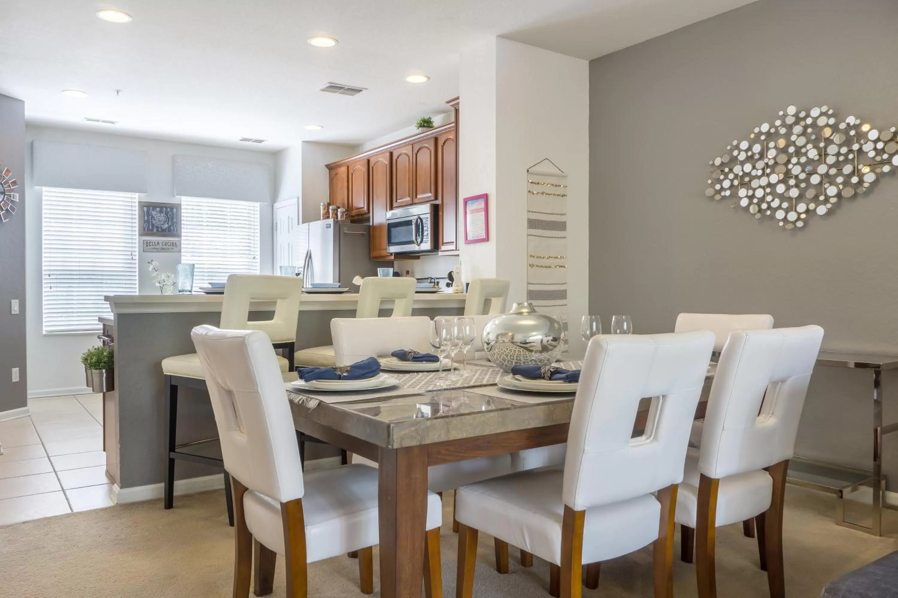 Dining area in Orlando Escape