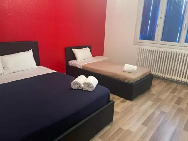 Bed in Hotel Christina