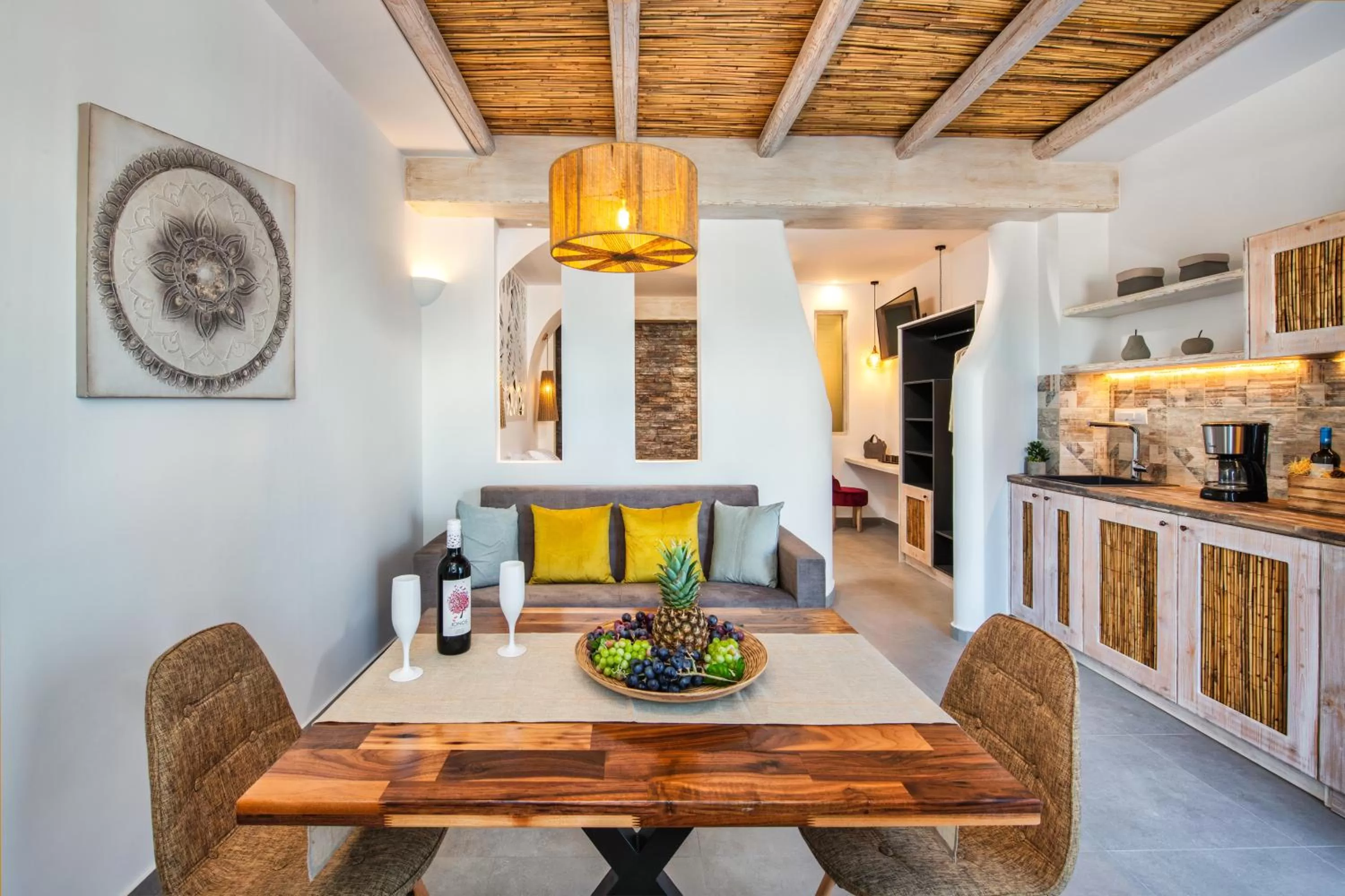 Living room in Abasa Suites