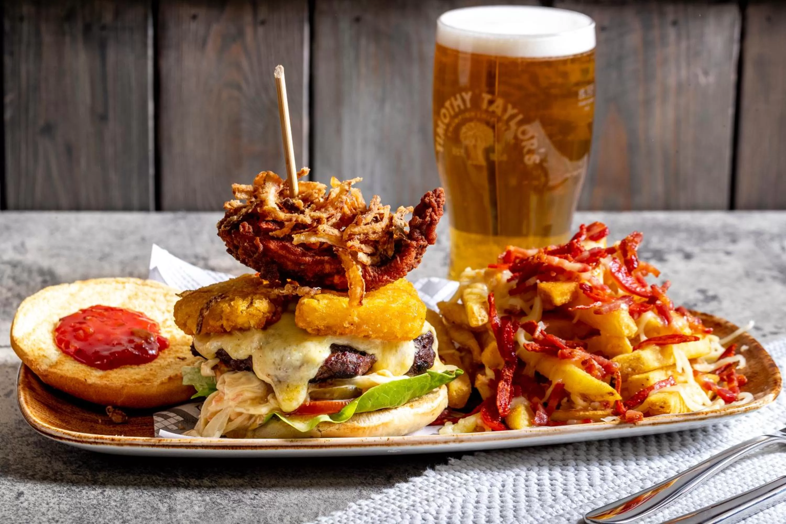 Food and drinks in The Woolly Sheep Inn