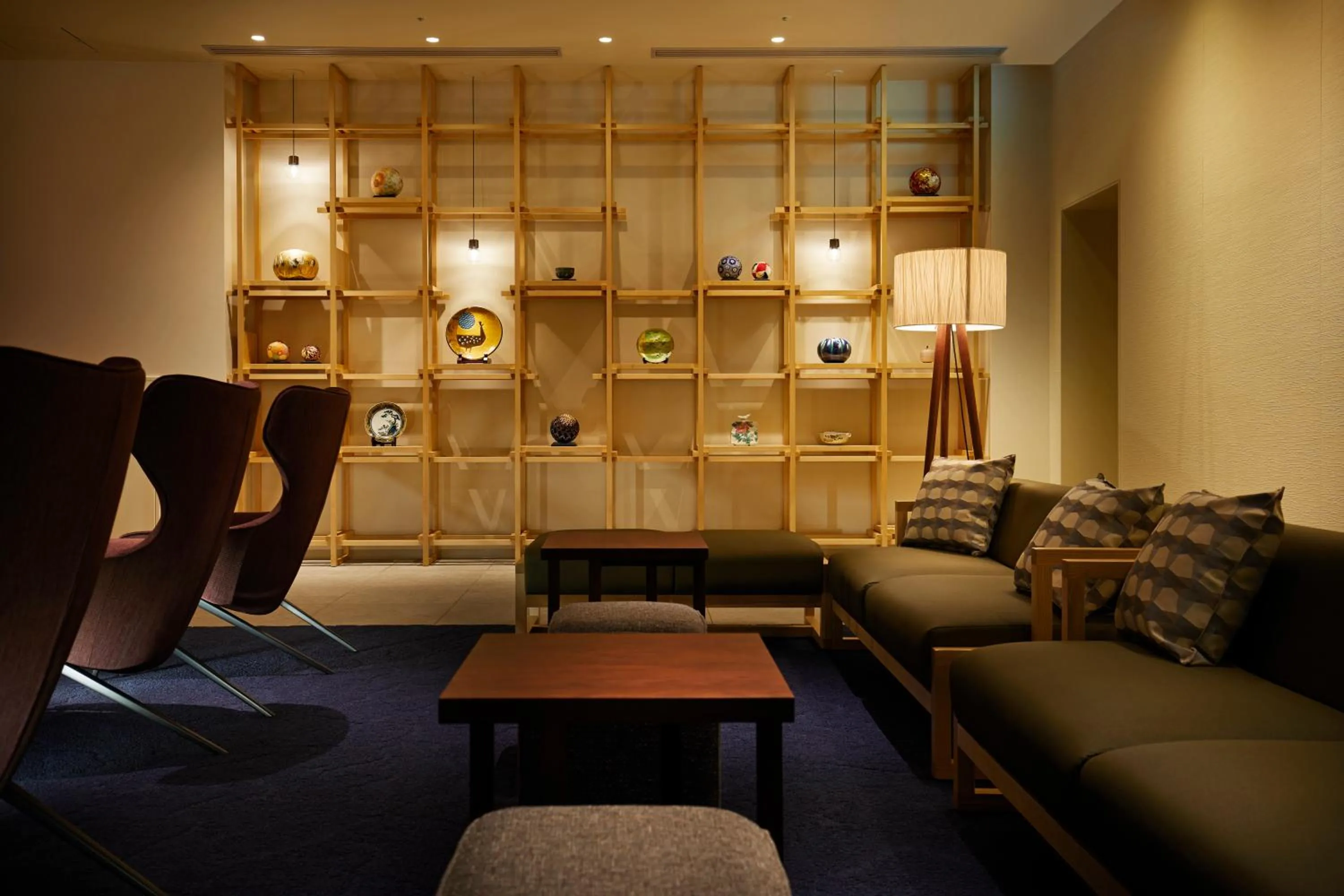 Communal lounge/ TV room in HOTEL AMANEK Kanazawa