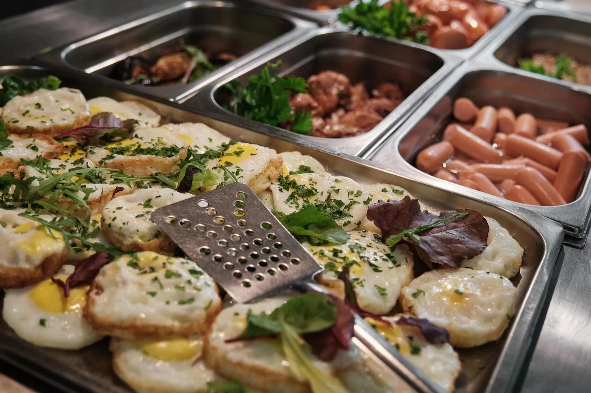 Buffet breakfast in Hotel Uzhgorod