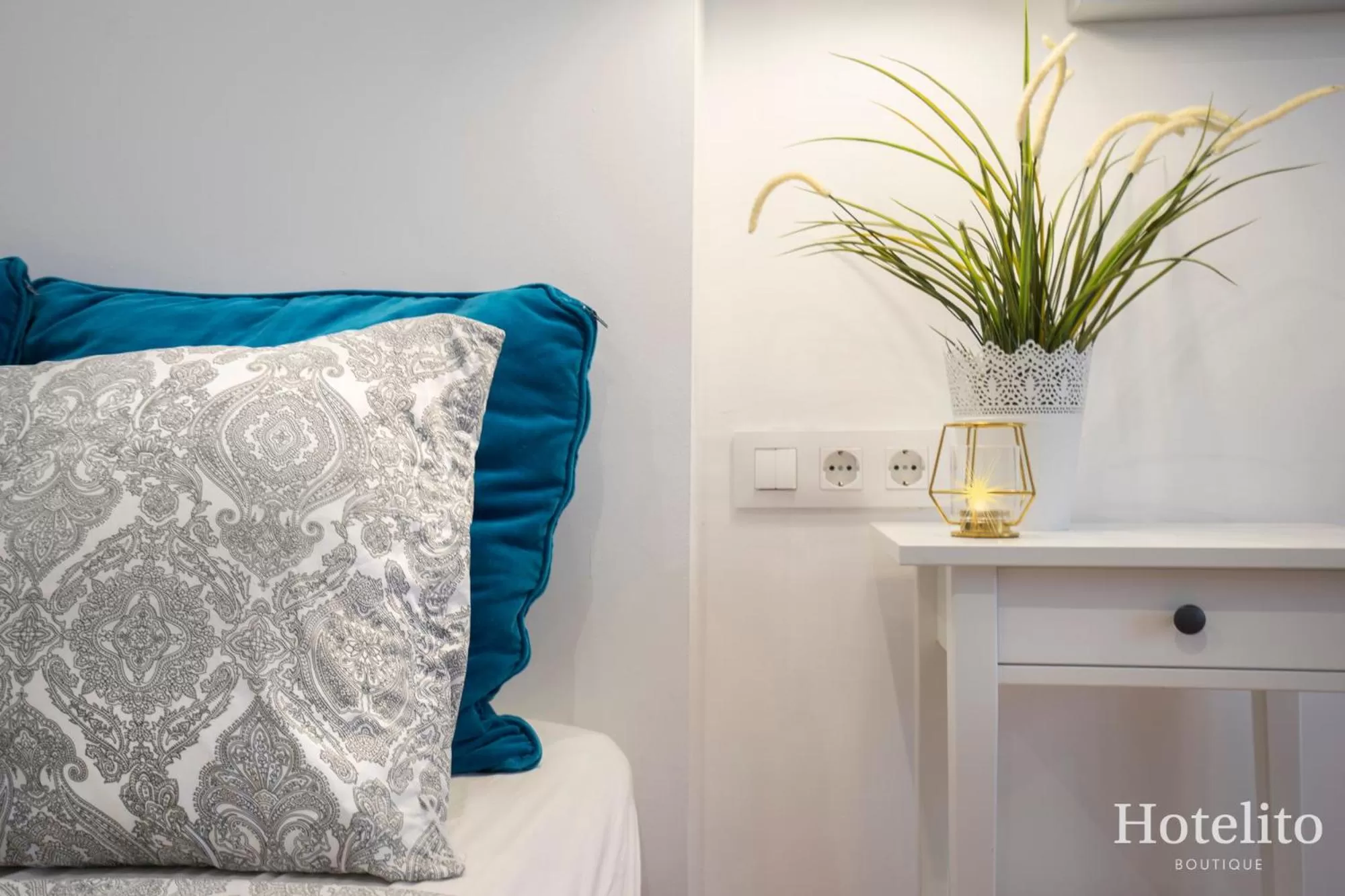 Decorative detail, Bed in Hotelito Boutique Cinca