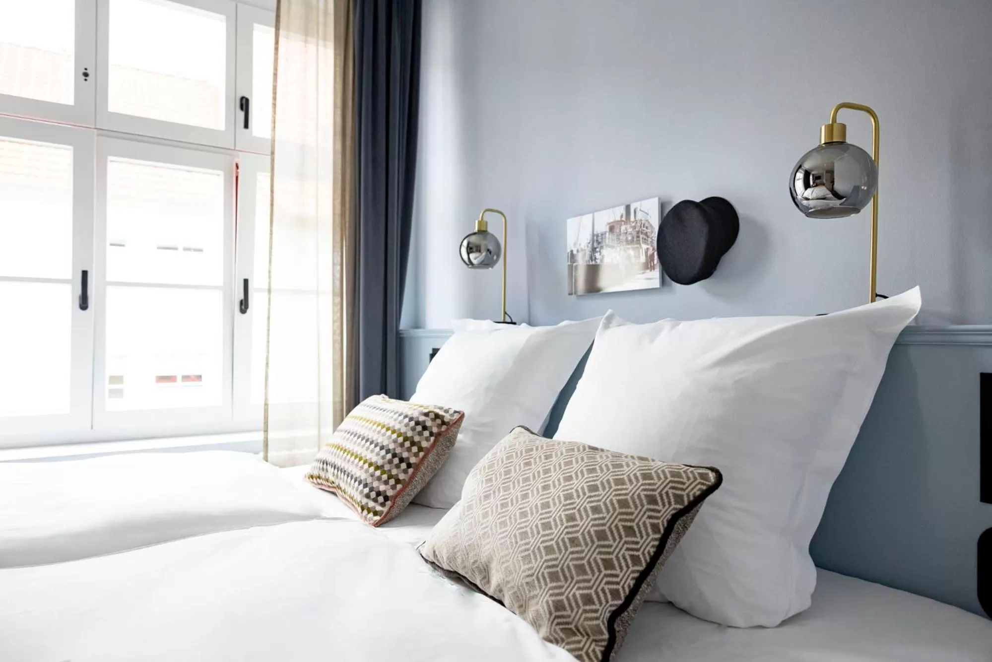 Bed in Boutiquehotel Petuh